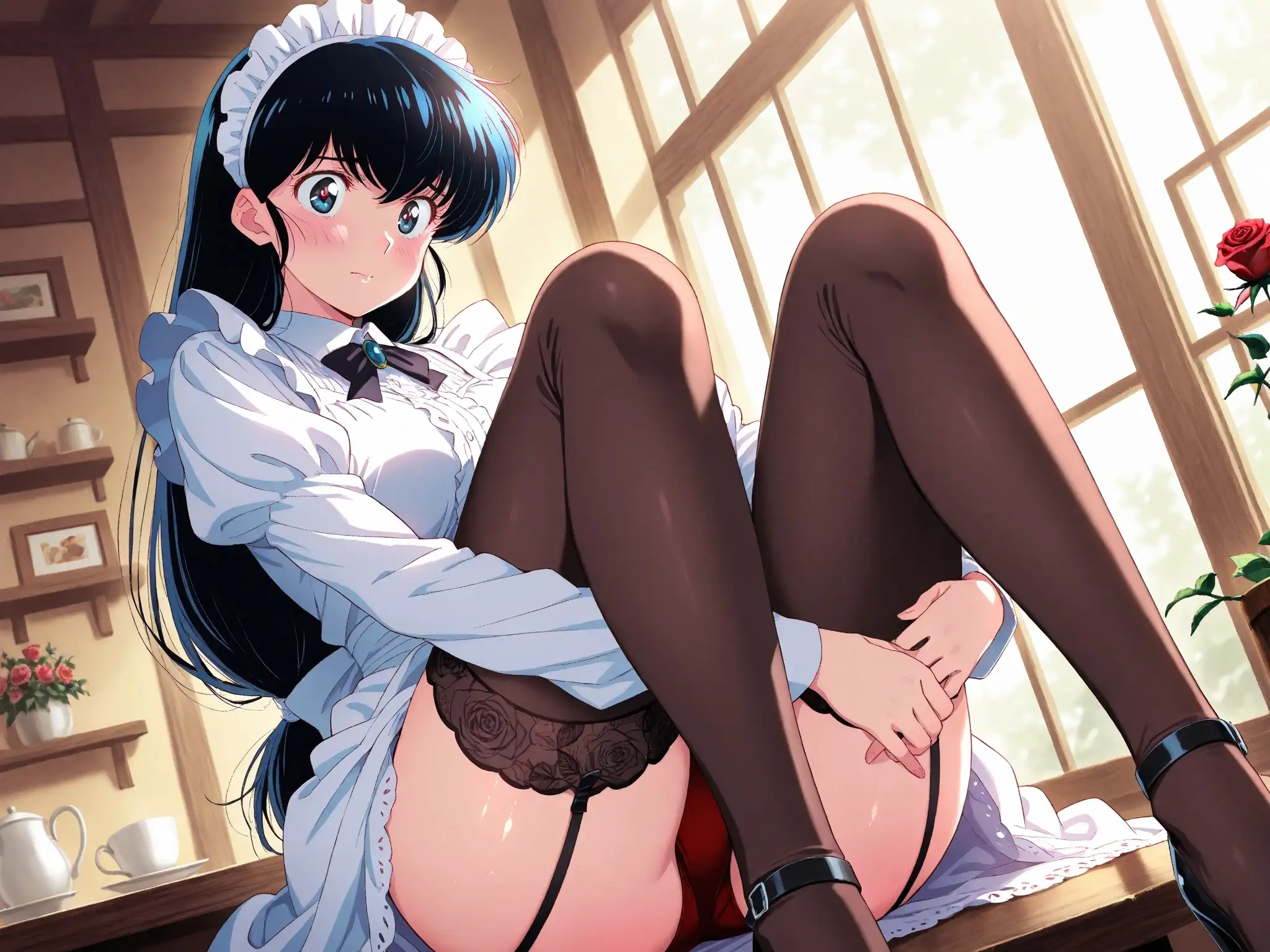 【発情ヒロイン】めぞん●刻  音●響子（管理人さん） メイド服編 6ページ