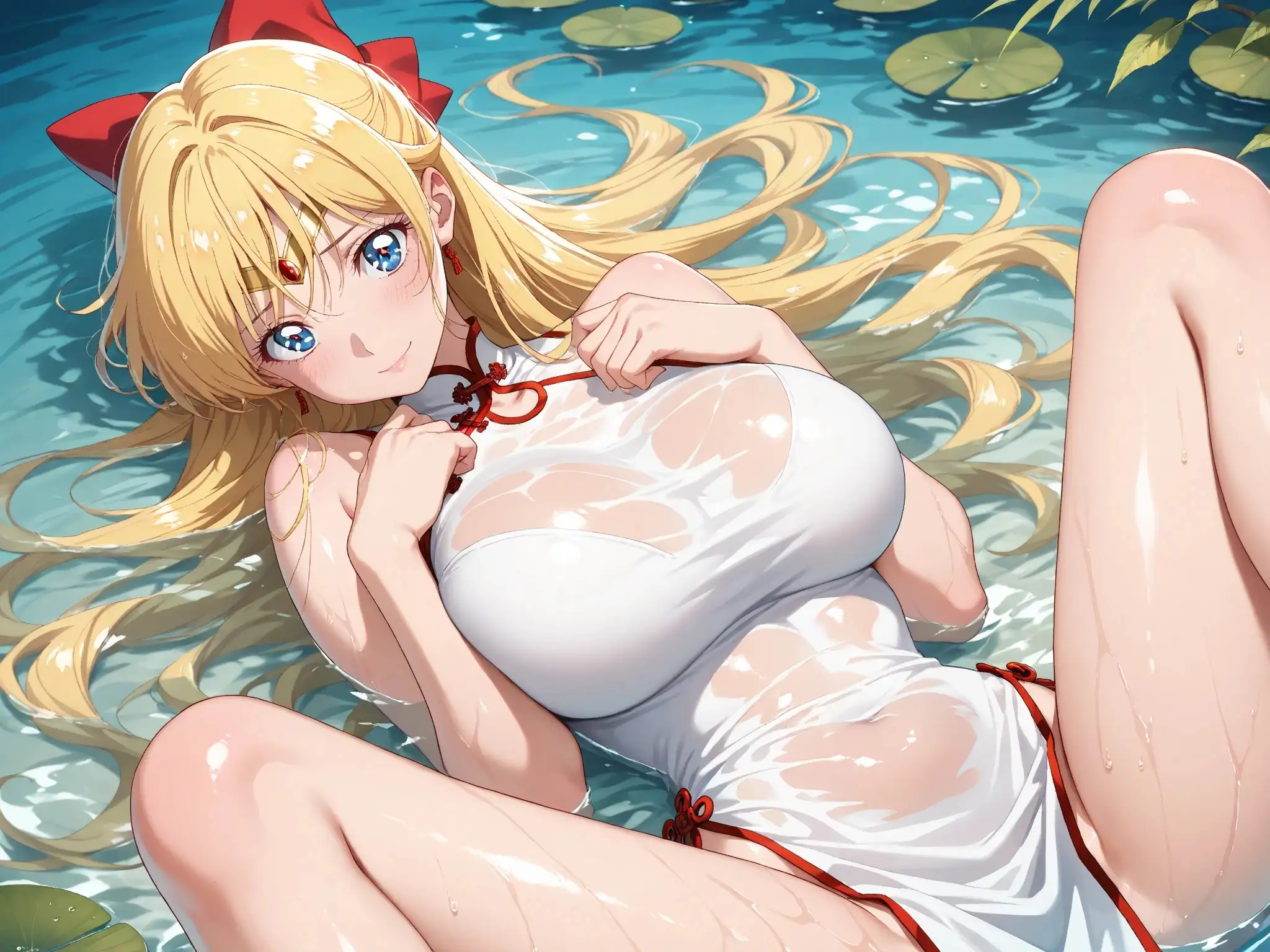 【発情ヒロイン】美少女戦士セー●ーヴィーナス  すけすけチャイナで青姦編 12ページ