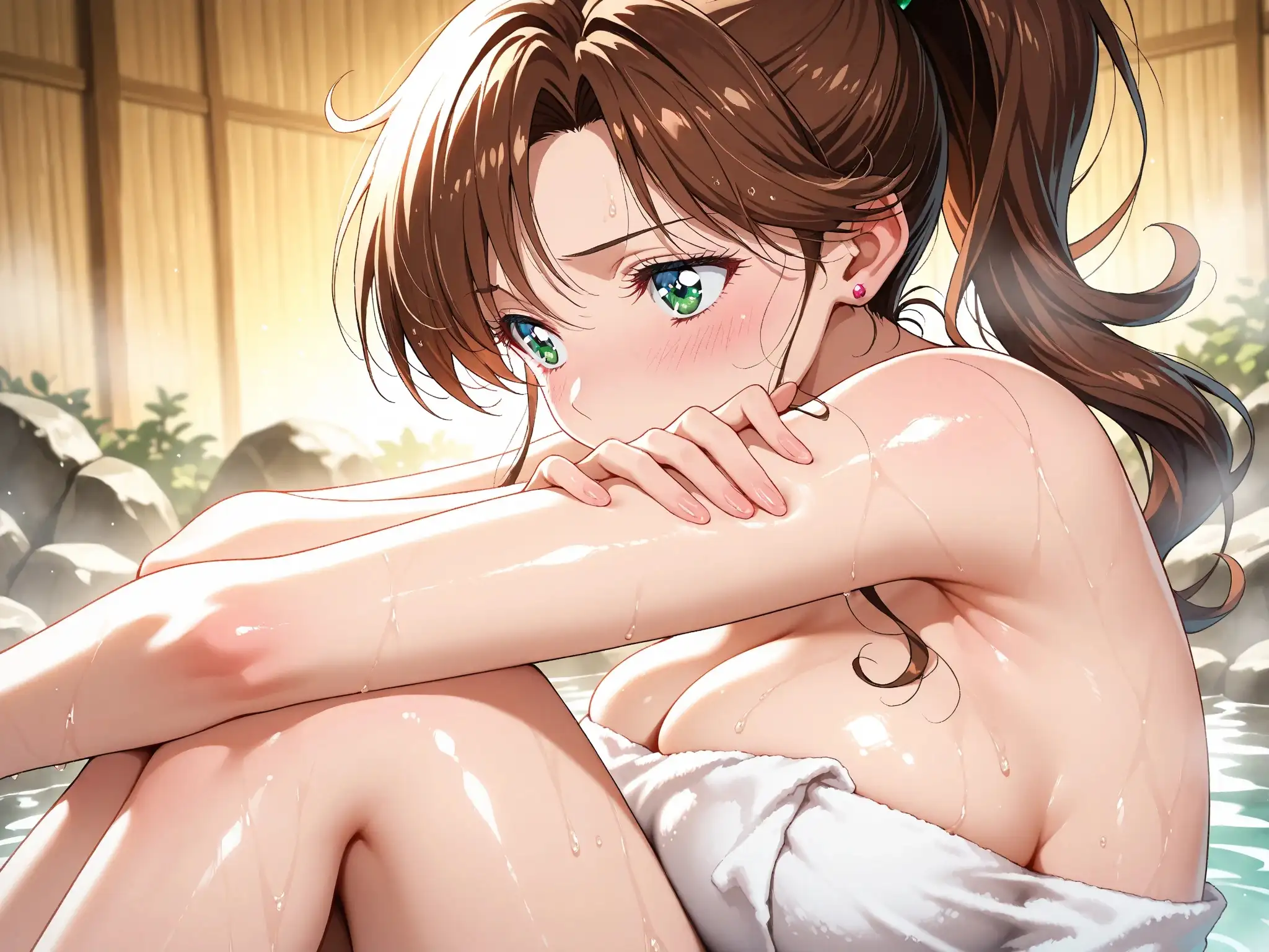 【発情ヒロイン】美少女戦士セー●ージュピター  温泉で濃厚セックス編 6ページ