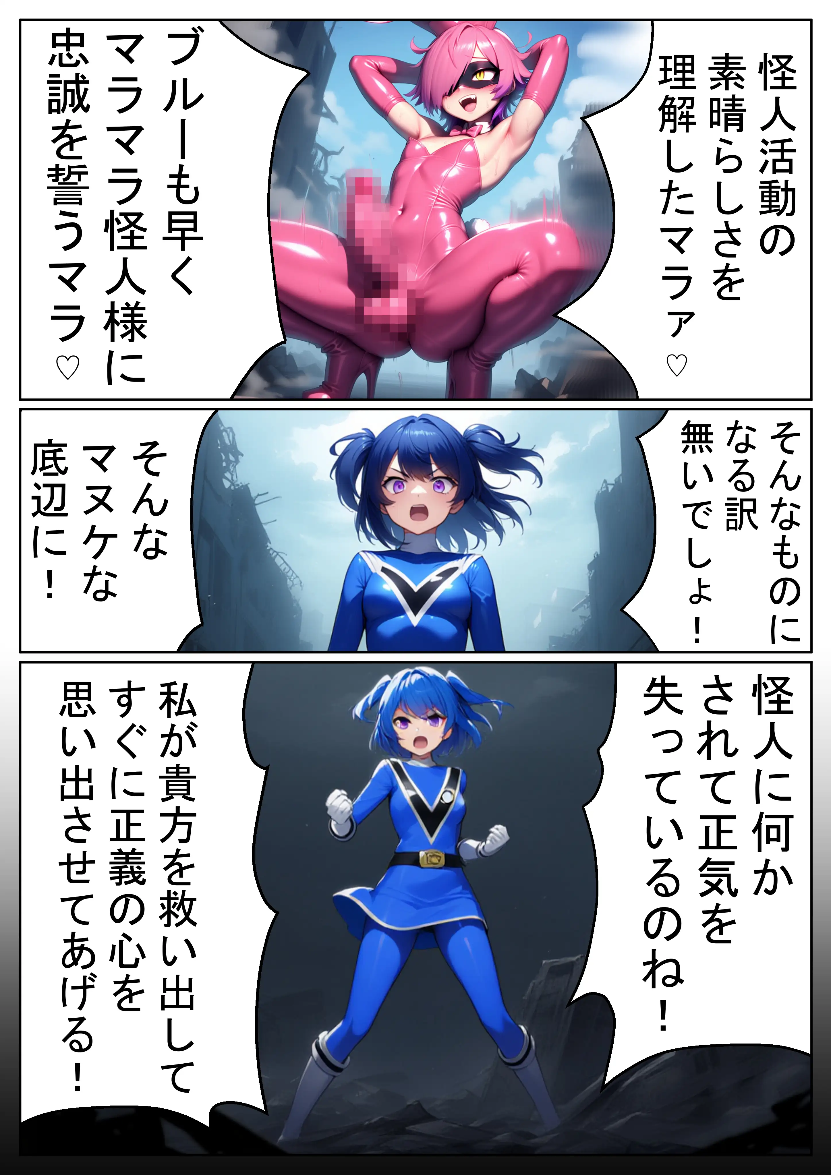 昼はヒーロー、夜はマラマラ怪人2【怪人服なんて着ちゃダメなのに！】 8ページ