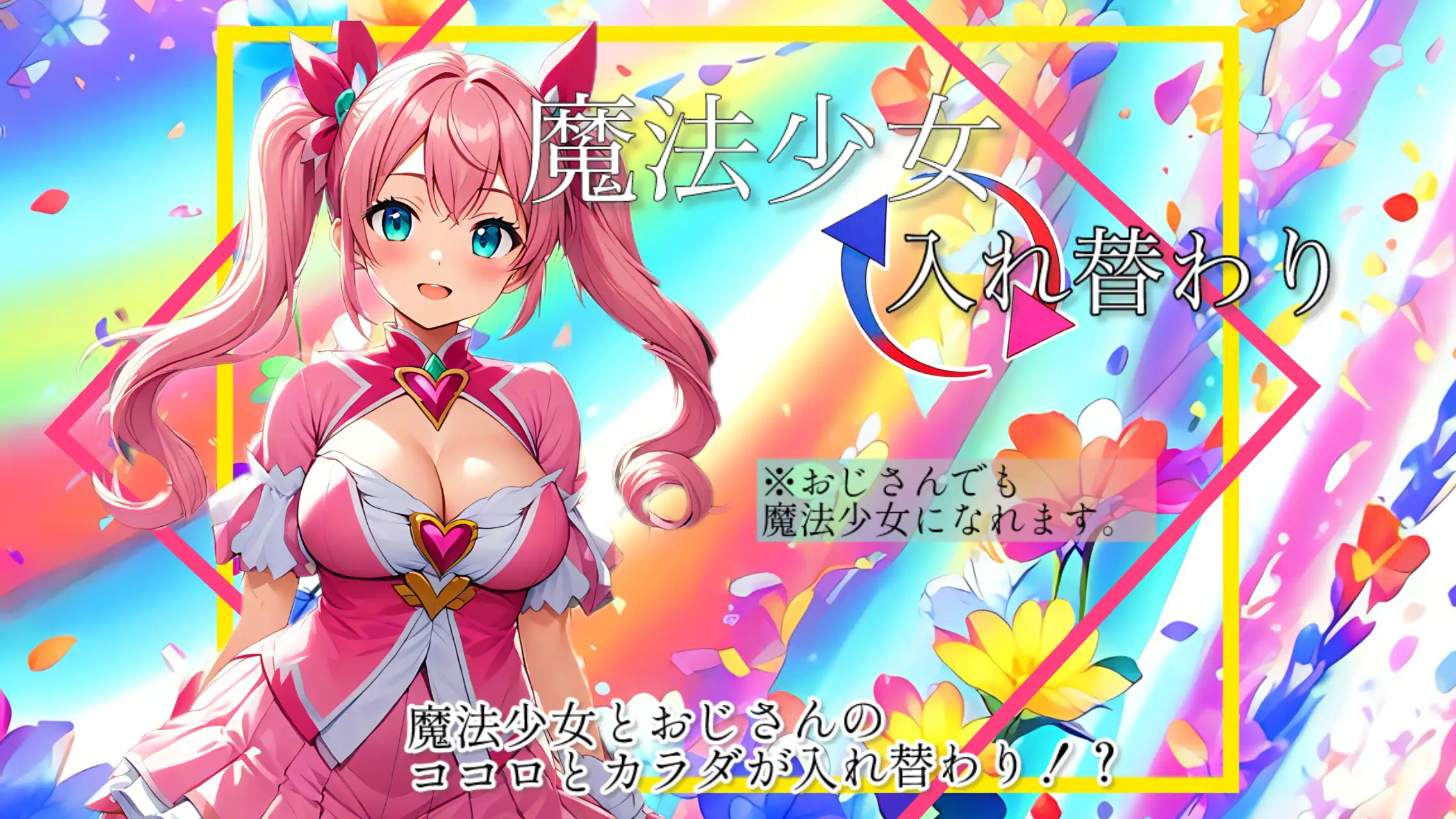【入れ替わり・漫画】魔法少女入れ替わり 2ページ