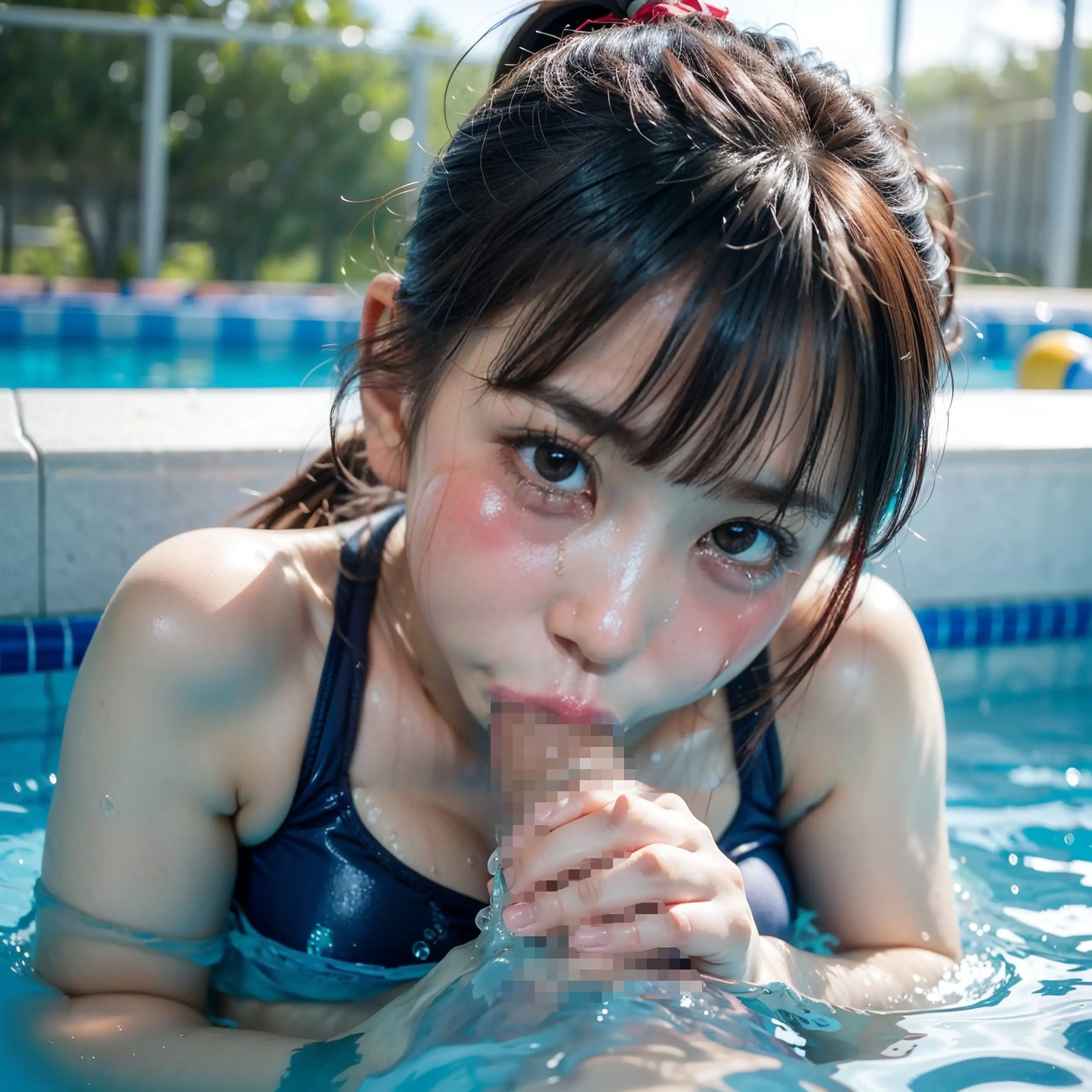 アイドル志望の女子校生に、保健体育の授業で喉の特訓イラマチオ！ 12ページ