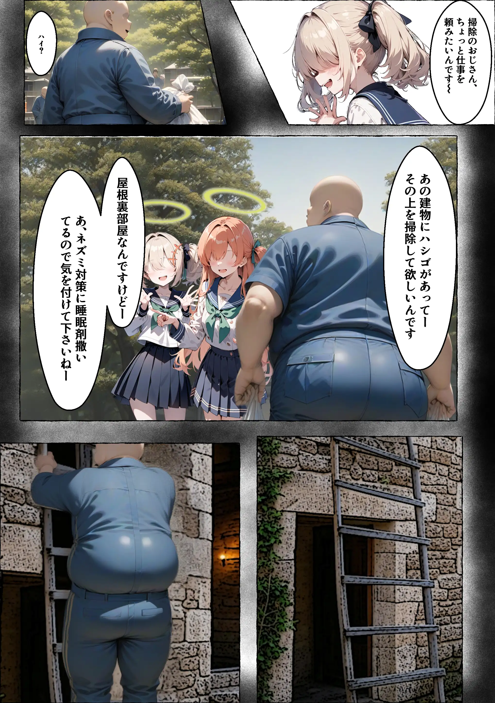 ティーパーティーのお姫様が用務員のおっさんに寝取られる話 〜ミカNTR〜 11ページ