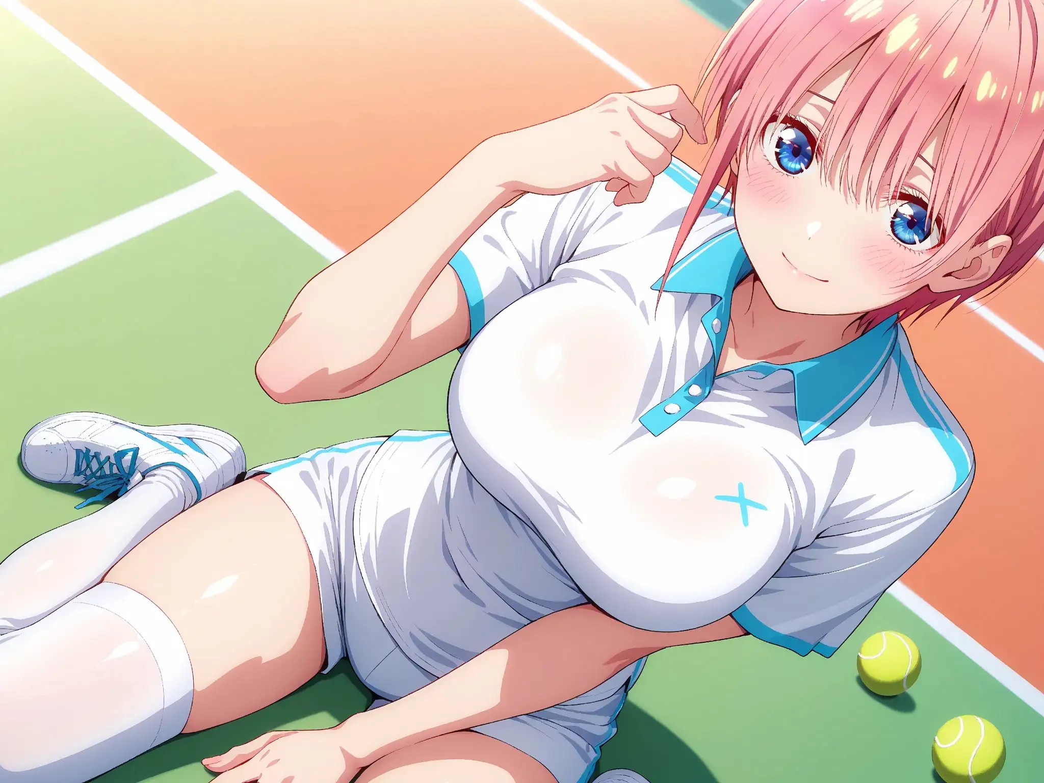 【発情ヒロイン】五●分の花嫁  中野●一花  テニスコートで性教育編 6ページ