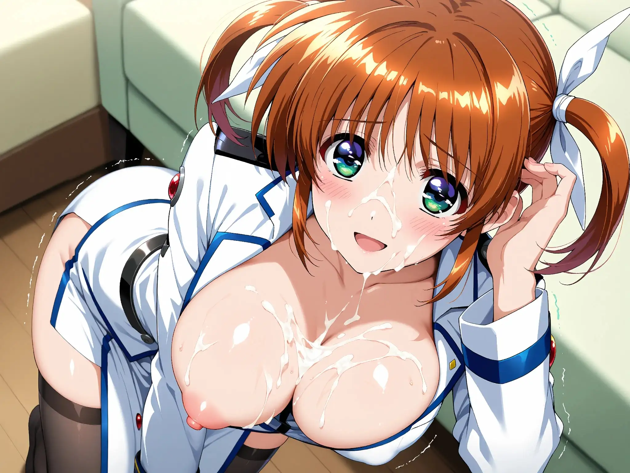 【雌イキヒロイン】魔法少女リ●カルなのは  おじさんと禁断の魔力供給  〜バリアジャケットのまま濃厚ザーメン注入〜 27ページ