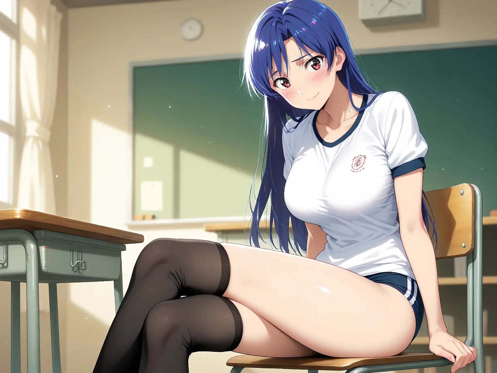 【雌イキヒロイン】アイドルマ●ター  如●千早  ブルマでスポンサーおじさんにご奉仕 9ページ