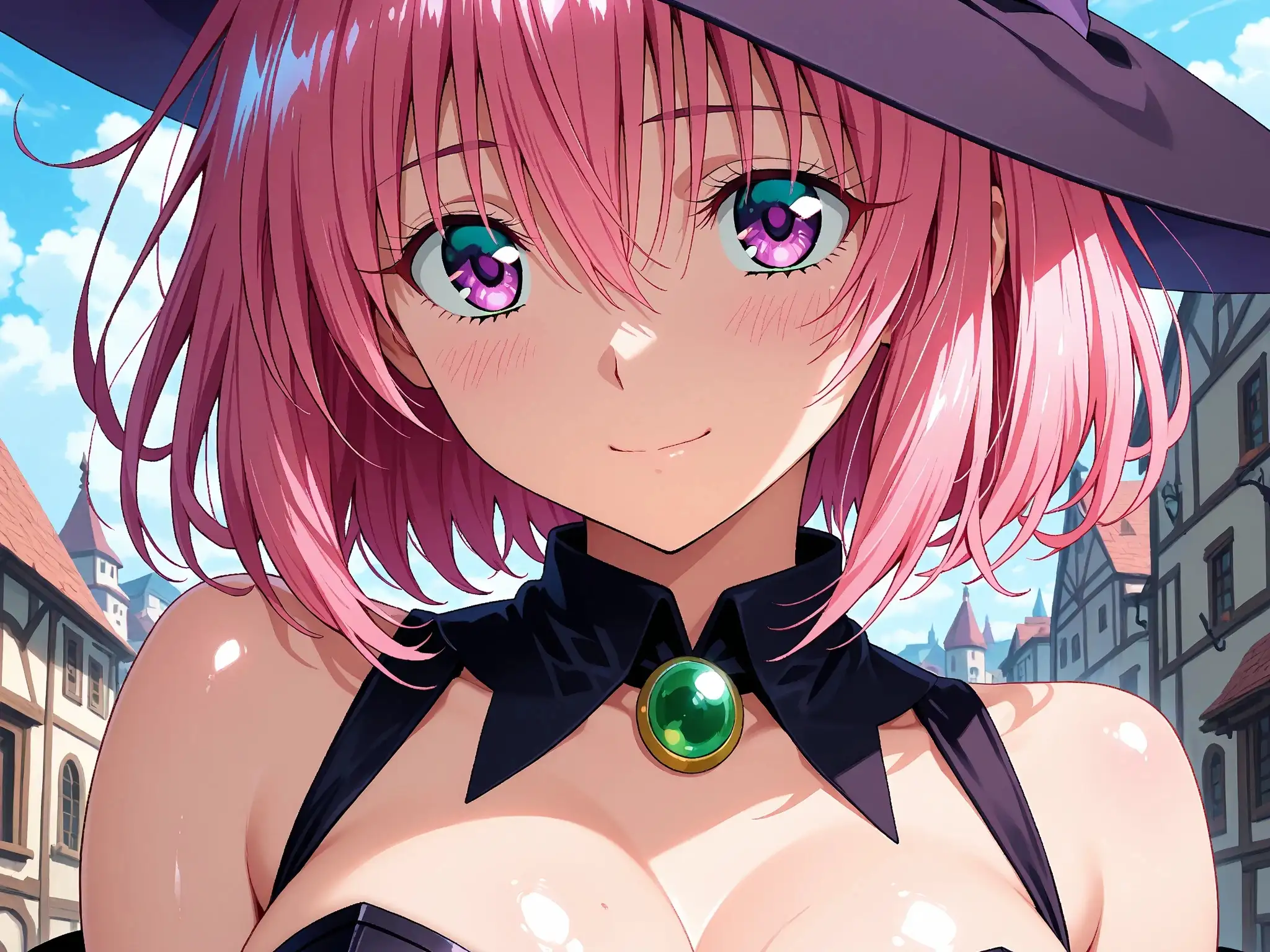 【発情ヒロイン】T●Loveる  モモ・ベ●ア・デビルーク  魔法使いコスで野外授業…しっぽまで感じるの！ 4ページ