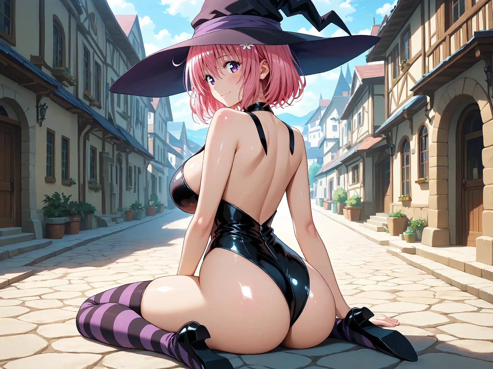 【発情ヒロイン】T●Loveる  モモ・ベ●ア・デビルーク  魔法使いコスで野外授業…しっぽまで感じるの！ 11ページ