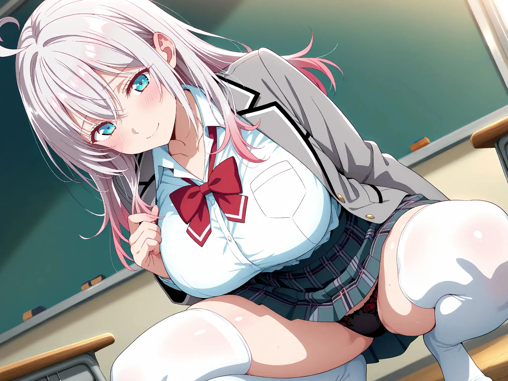 【雌イキヒロイン】ロシデレ  アーリャさん  〜用務員のおじさんと制服のまま誰もいない旧校舎で〜 6ページ