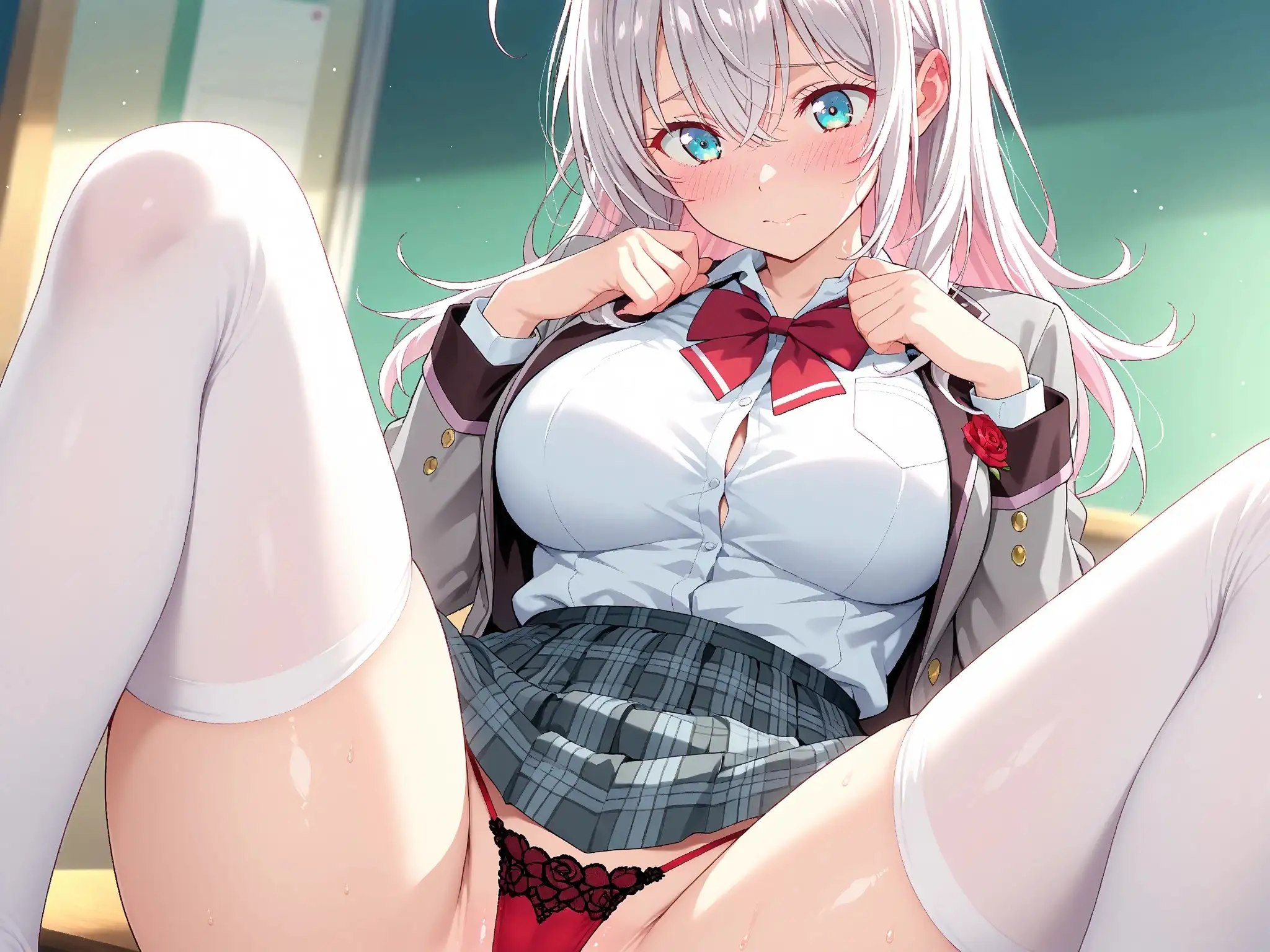 【雌イキヒロイン】ロシデレ  アーリャさん  〜用務員のおじさんと制服のまま誰もいない旧校舎で〜 10ページ