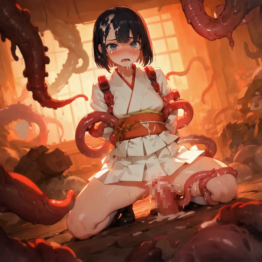 退魔巫女・触手陵●〜触手淫魔に穢される無垢な柔肌 18ページ