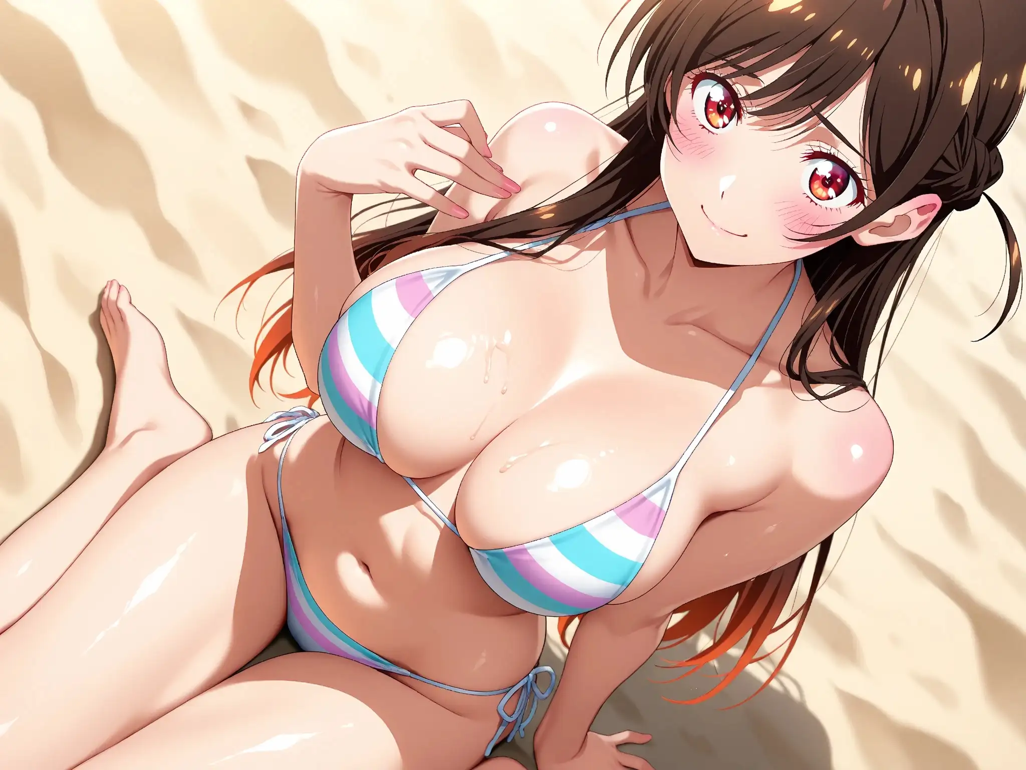 【プライベートビーチで独占契約】太客限定！レンタル彼女・水●千鶴をプライベートビーチで丸一日貸し切り契約！〜ビキニ姿で朝から晩まで言いなりHやり放題〜 5ページ