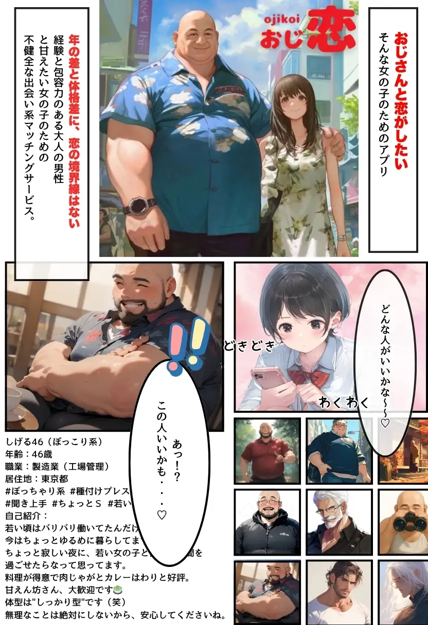 おじさん限定マッチングアプリ【おじ恋】で処女捧げちゃいました。 17ページ