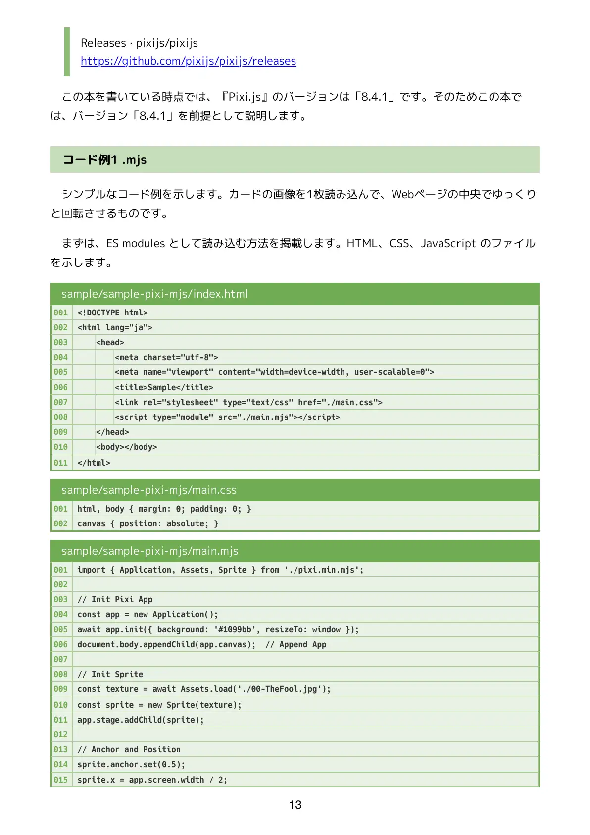 カードが動くタロット占いをつくろう  JavaScriptでアニメーションするWebアプリ 13ページ