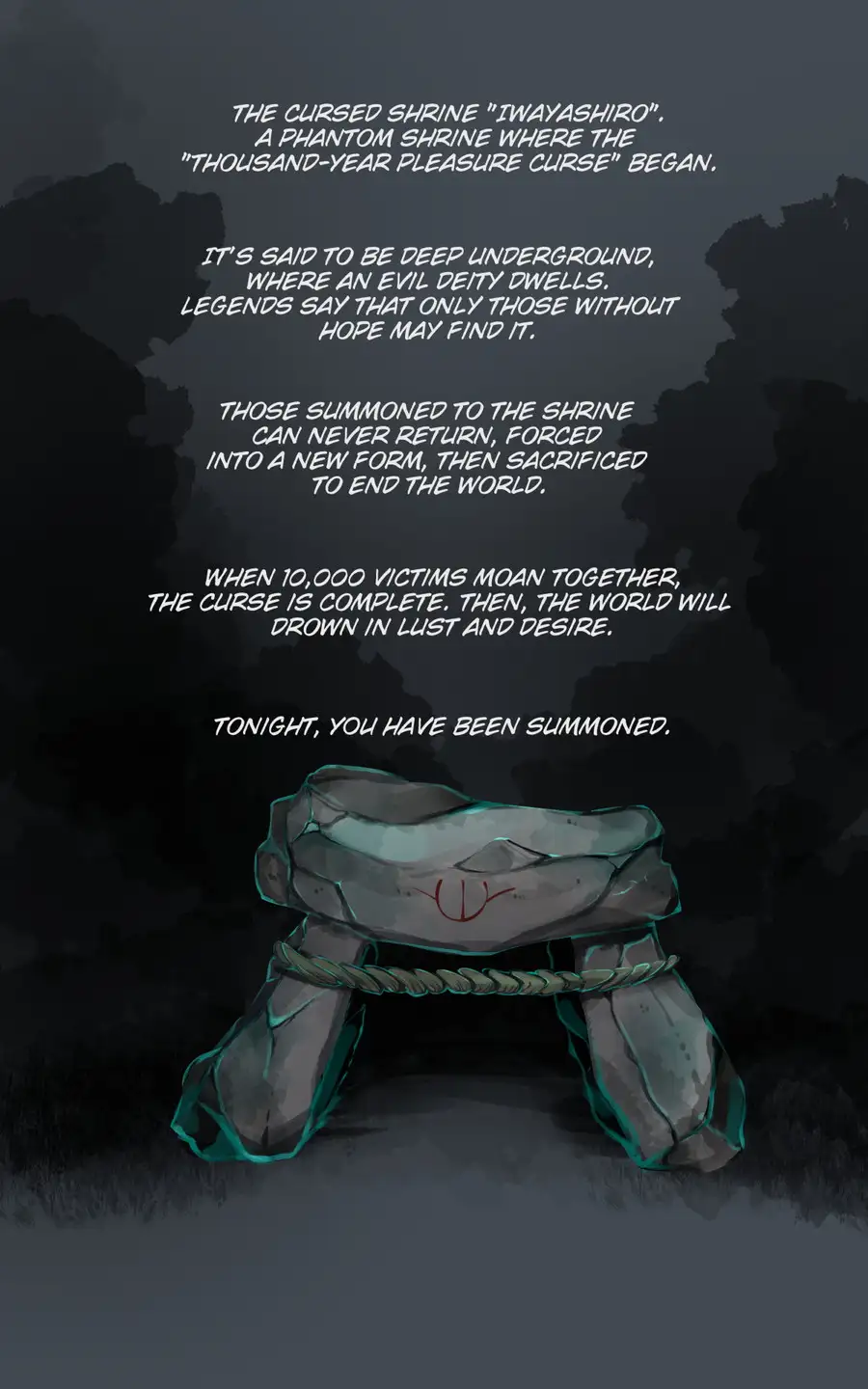 淫神様にラバー人外牝牛にされて快楽のこと以外考えられなくなるまんがーシロハダの呪肉ー 10ページ