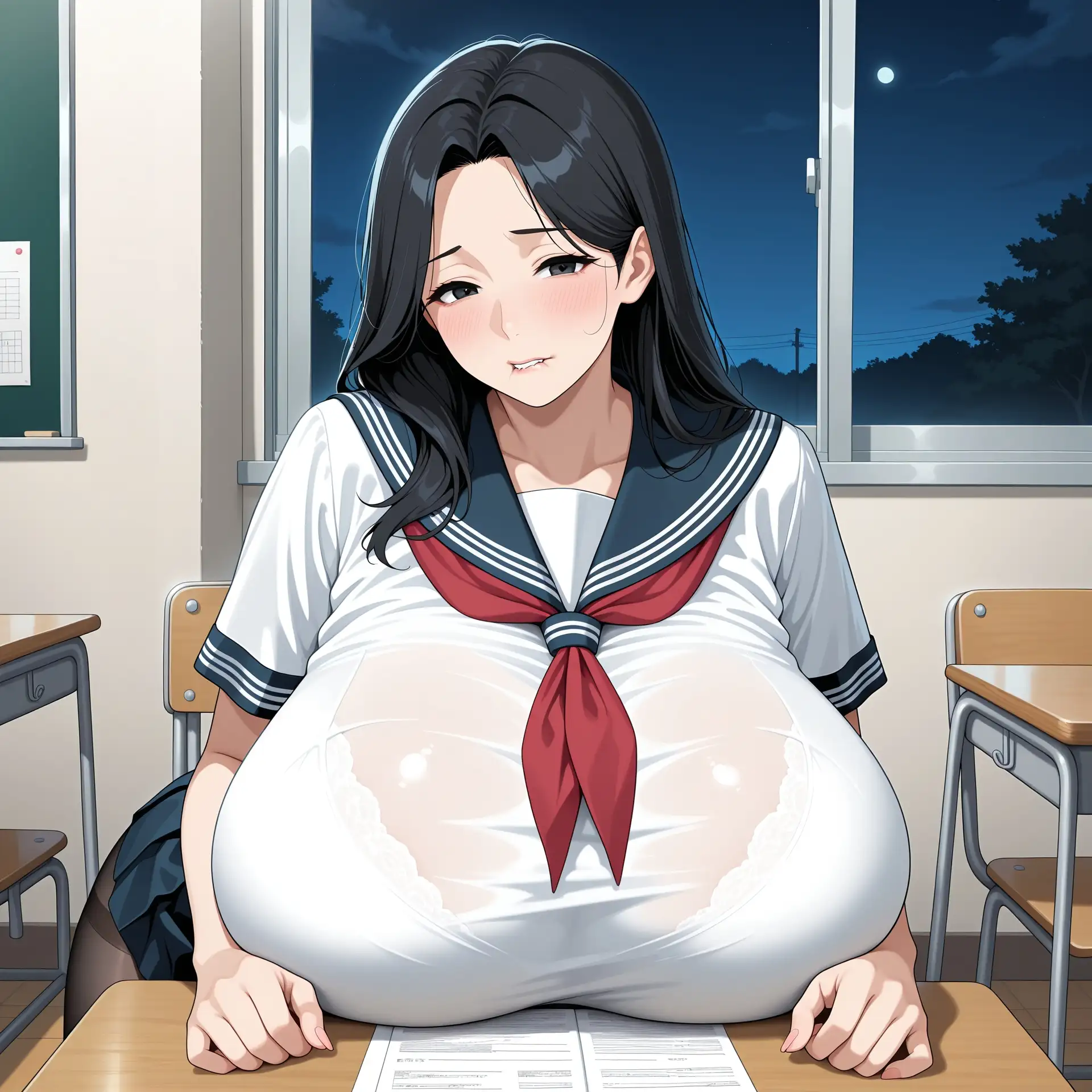 単身赴任中の夫を裏切り通い続ける熟女学園先生達のボディタッチで股間びしょ濡れ 1ページ