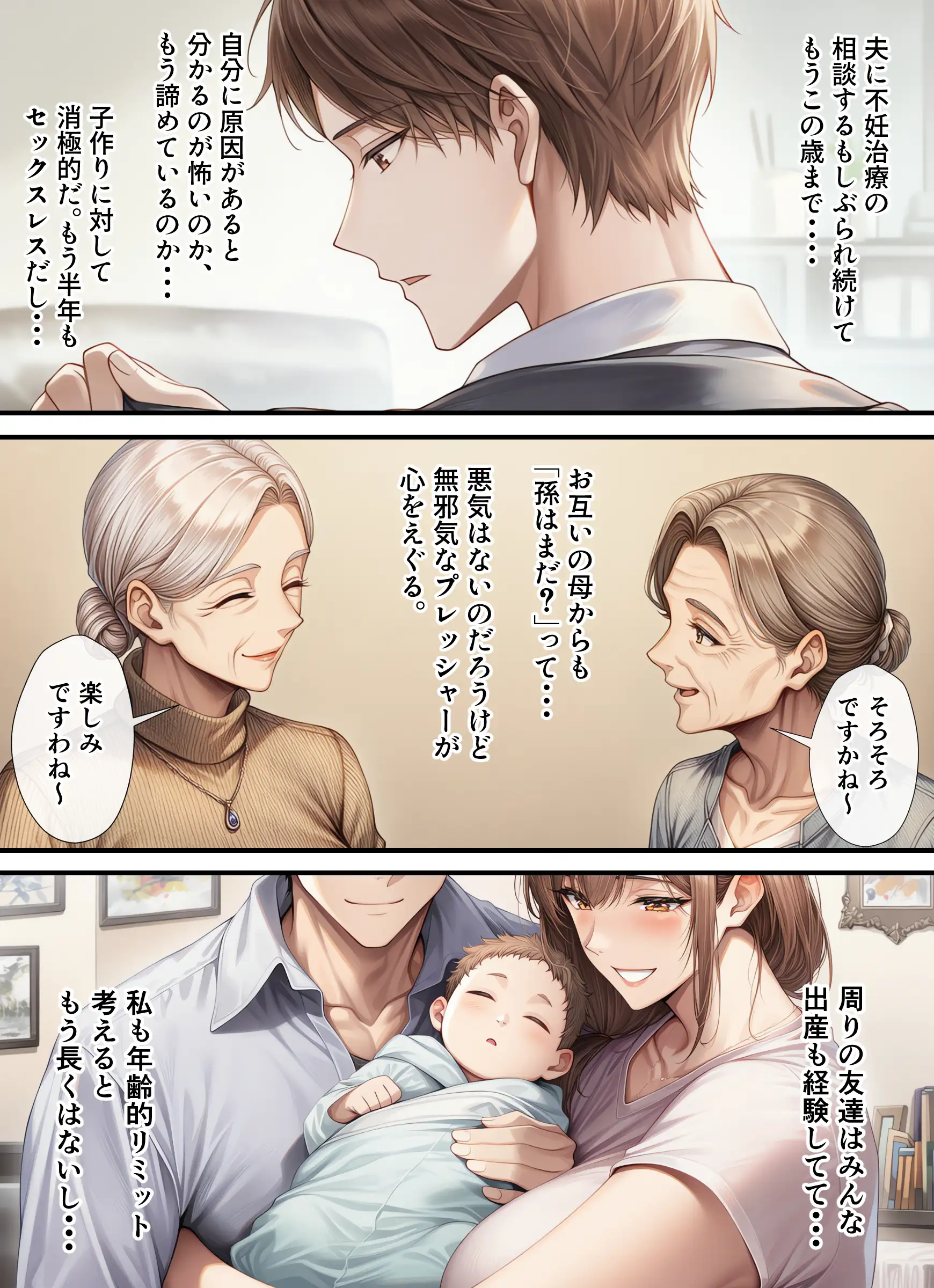 妊活中(セックスレス)の巨乳人妻が絶頂リフレで性感開花して夫とあまあま子作りセックスするまで 8ページ