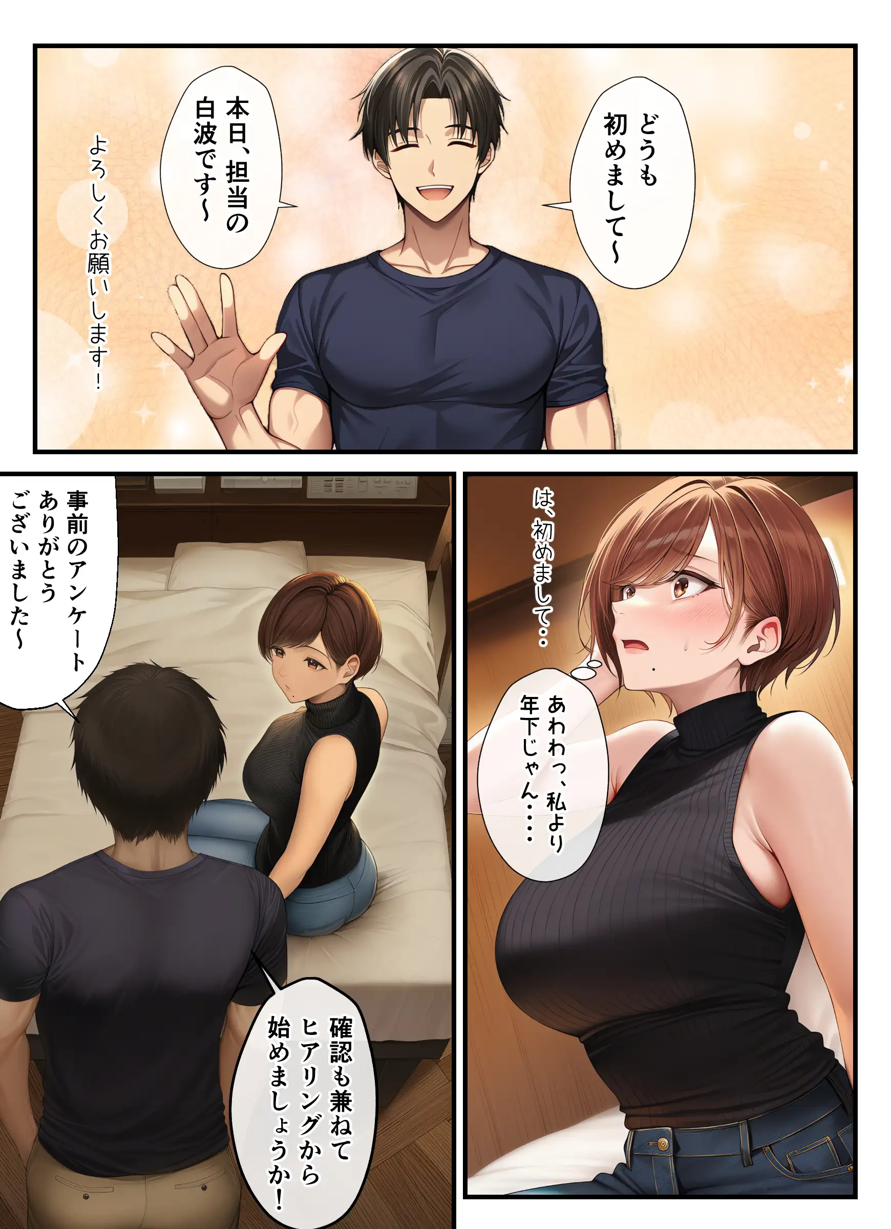 妊活中(セックスレス)の巨乳人妻が絶頂リフレで性感開花して夫とあまあま子作りセックスするまで 10ページ