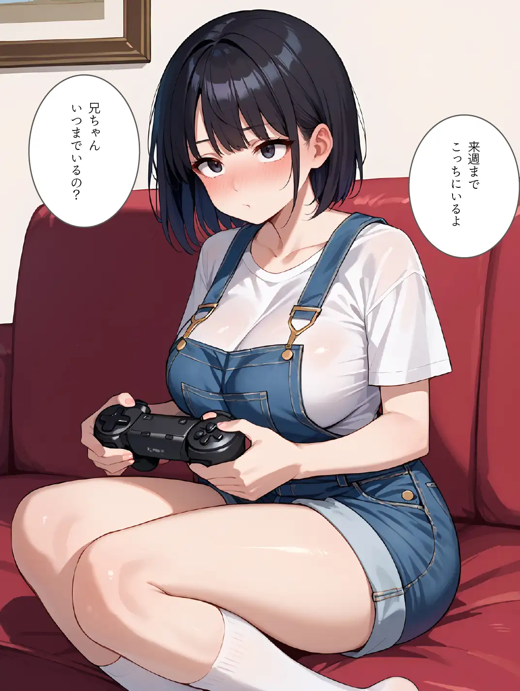 俺にめっちゃなついている妹といちゃラブ生セ●ス 8ページ