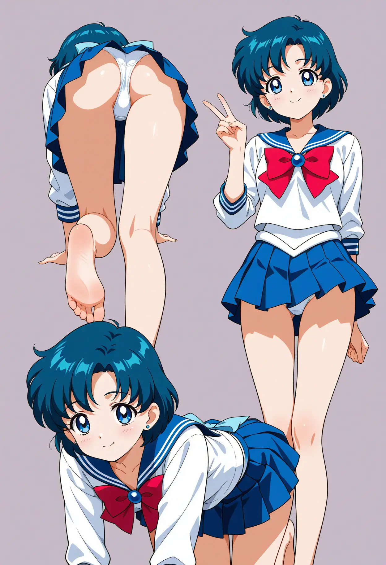立ち絵とローアングル【水野亜美風1】 6ページ