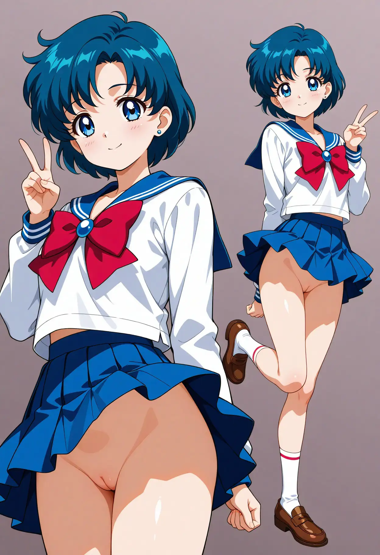 立ち絵とローアングル【水野亜美風1】 8ページ