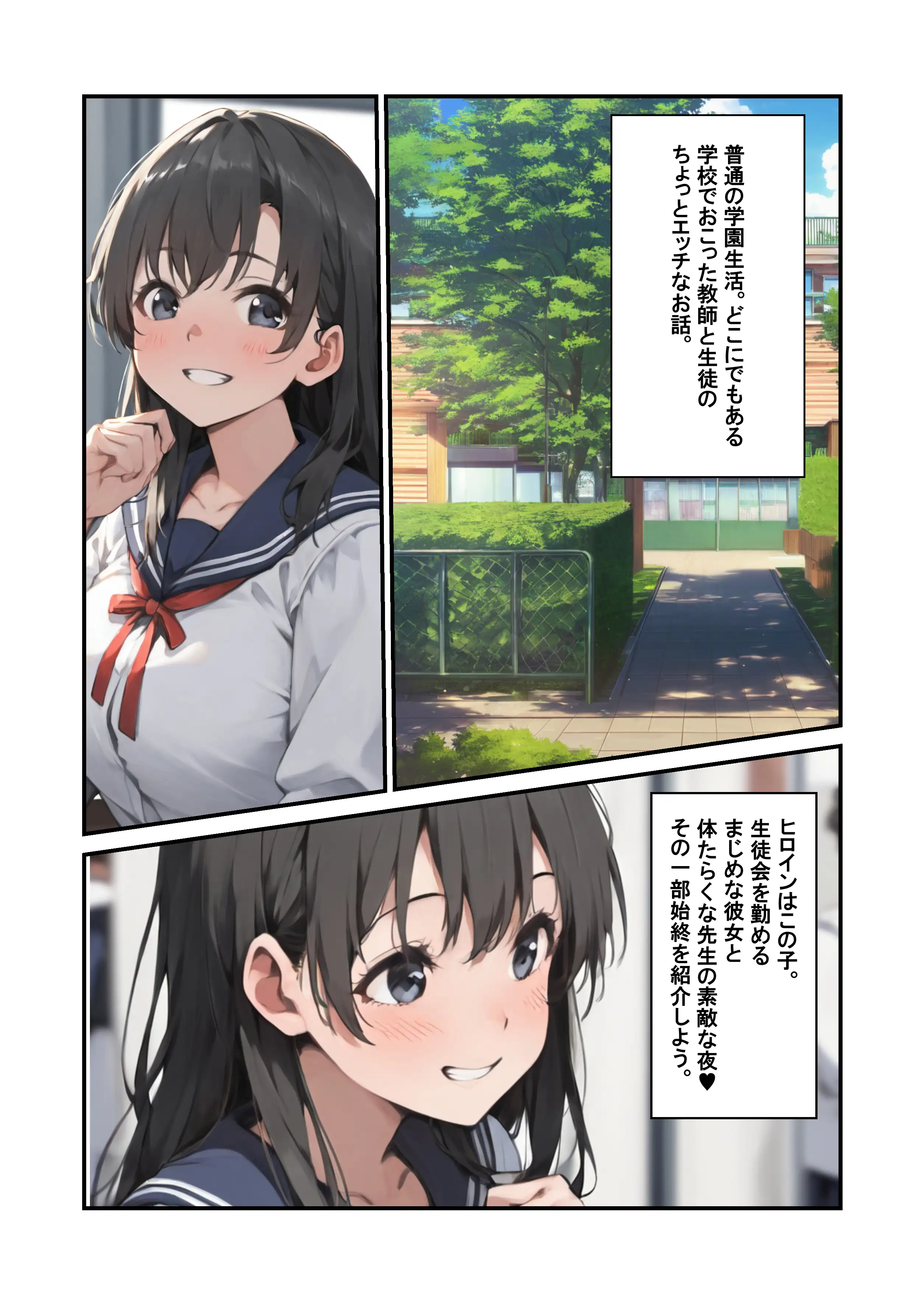 優しい彼氏の相談から寝取りSEX〜生徒会女子から何度もお代わりされるスゴテク教師〜 1ページ