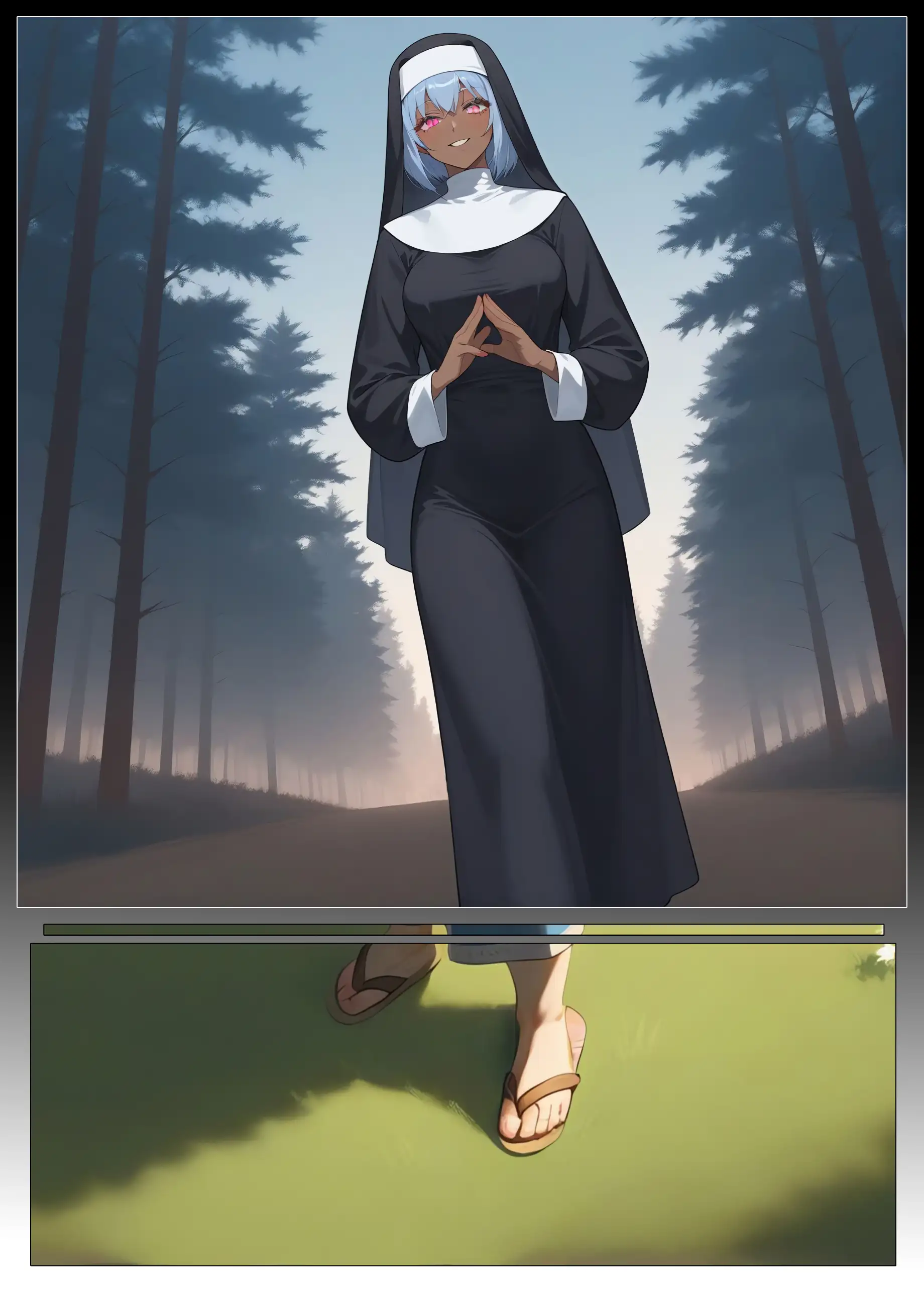 異世界エロ道中case1〜悲しき過去を背負うおっぱい痴女シスターを救え！〜 27ページ