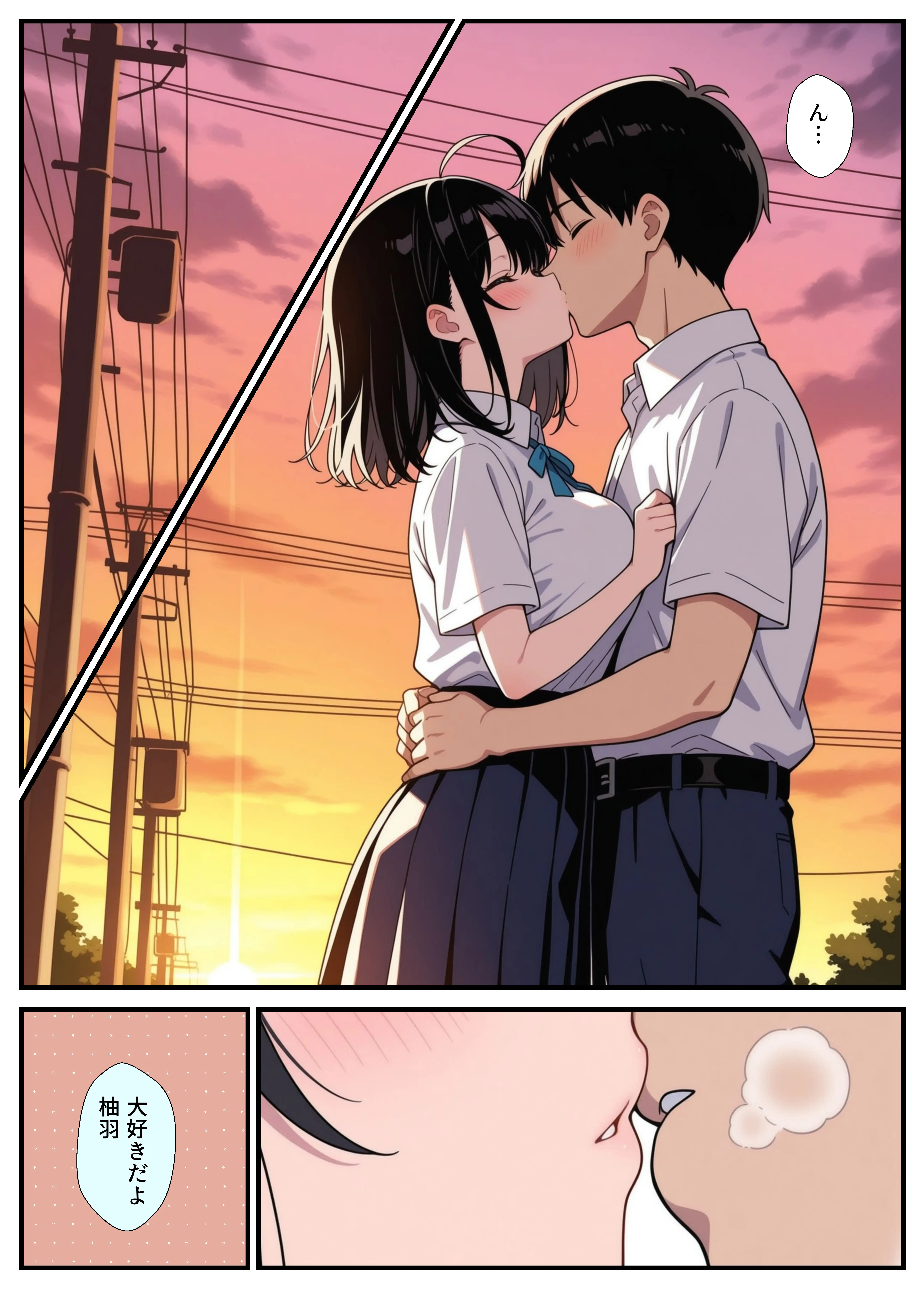 黒髪巨乳の幼馴染が──彼氏との初H直前に見知らぬ男の催●で堕とされる話 7ページ