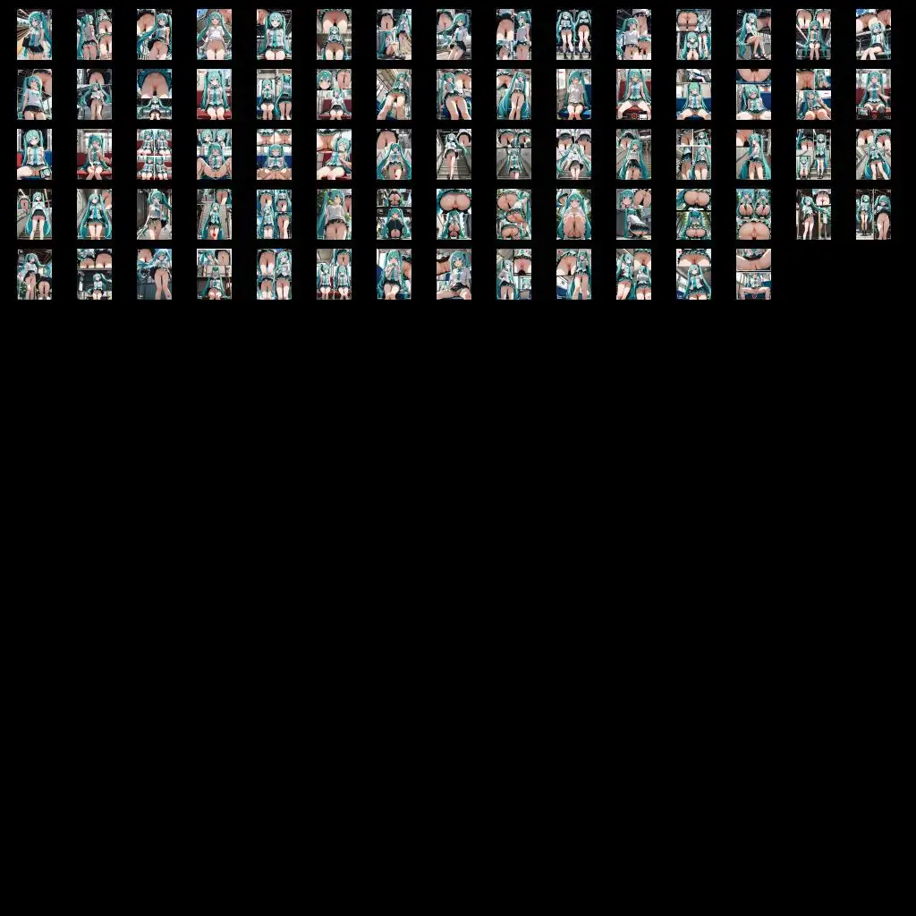 スカート内盗撮、着替え盗撮、野ション、野外露出風【初音ミク風1】 17ページ