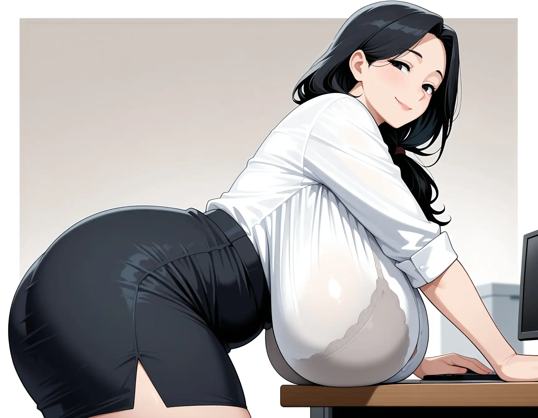 素人部屋肉厚人妻OL 1ページ