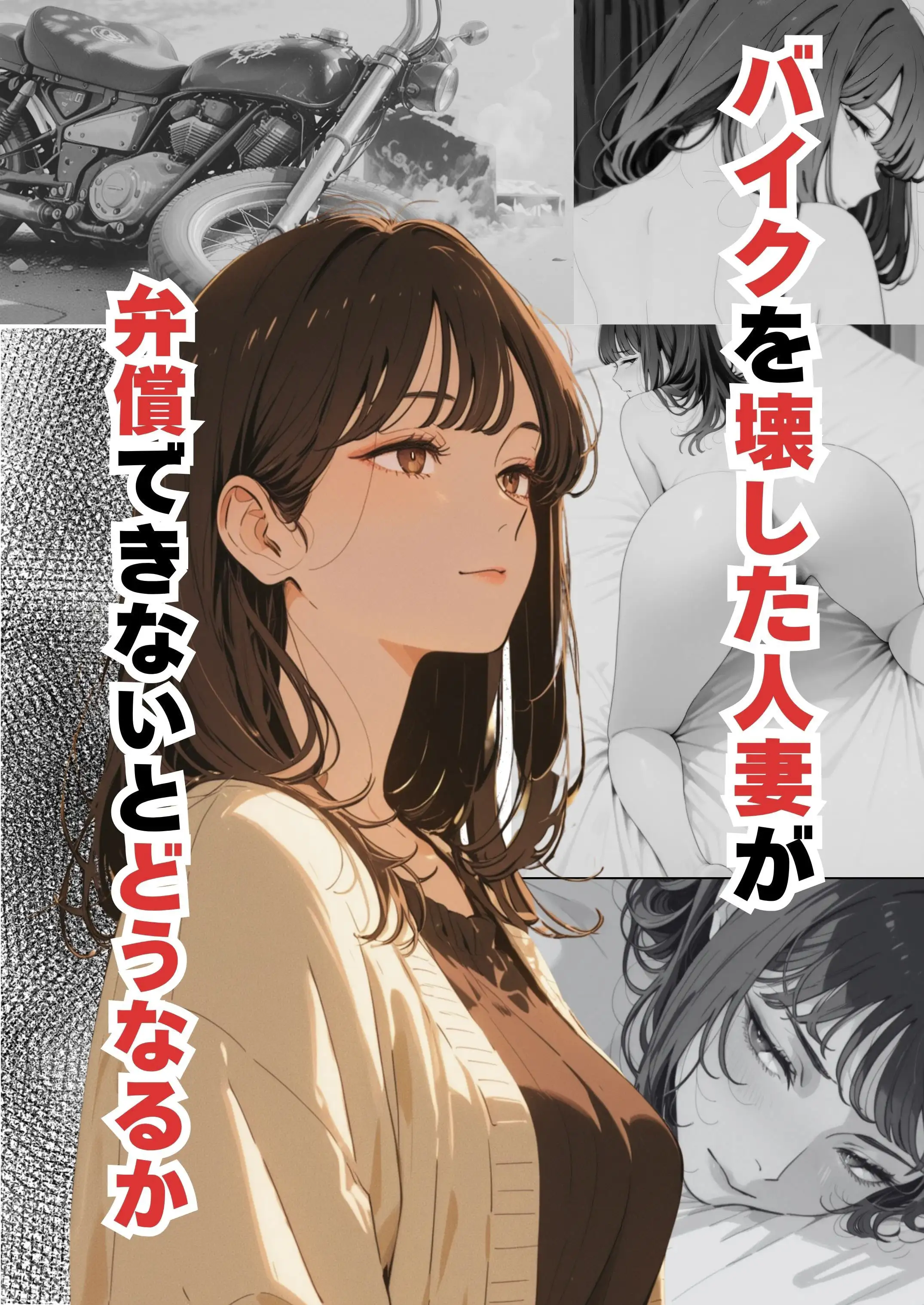 バイクを壊した人妻が弁償できないとどうなるか 1ページ