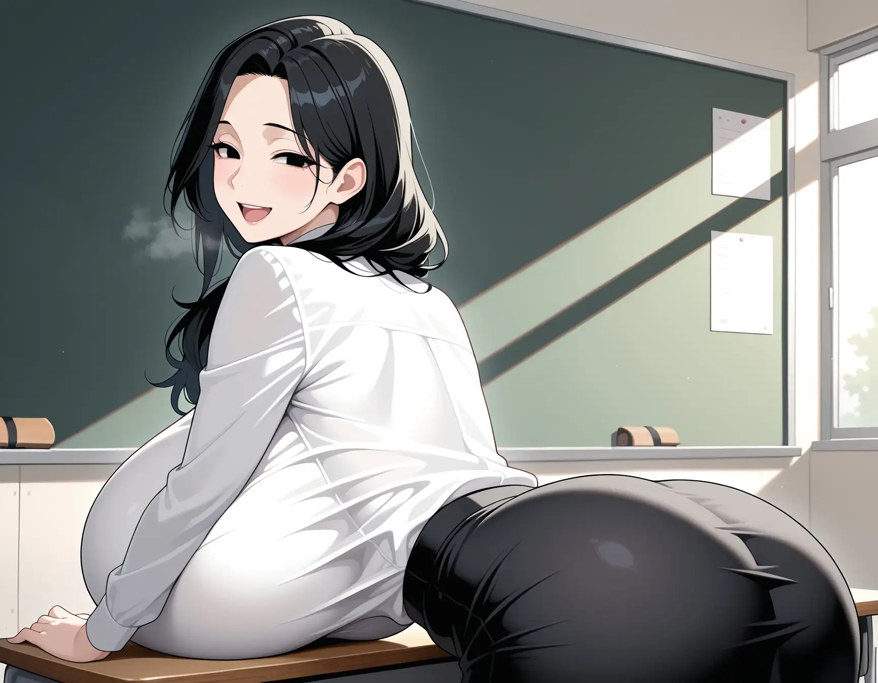 【素人部屋】爆乳むち尻女教師 1ページ