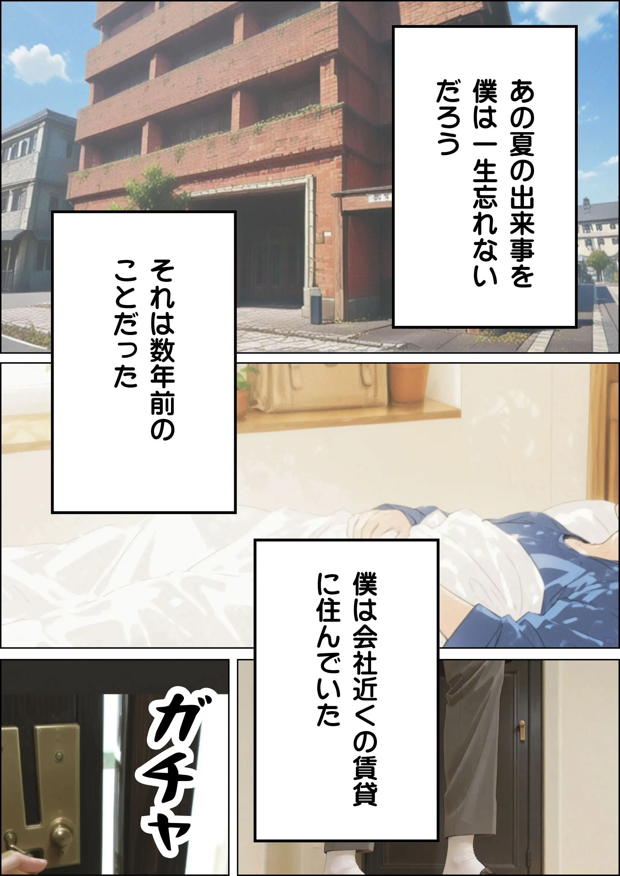 近所の人妻がエアコンが壊れたというので訪ねてきました 2ページ