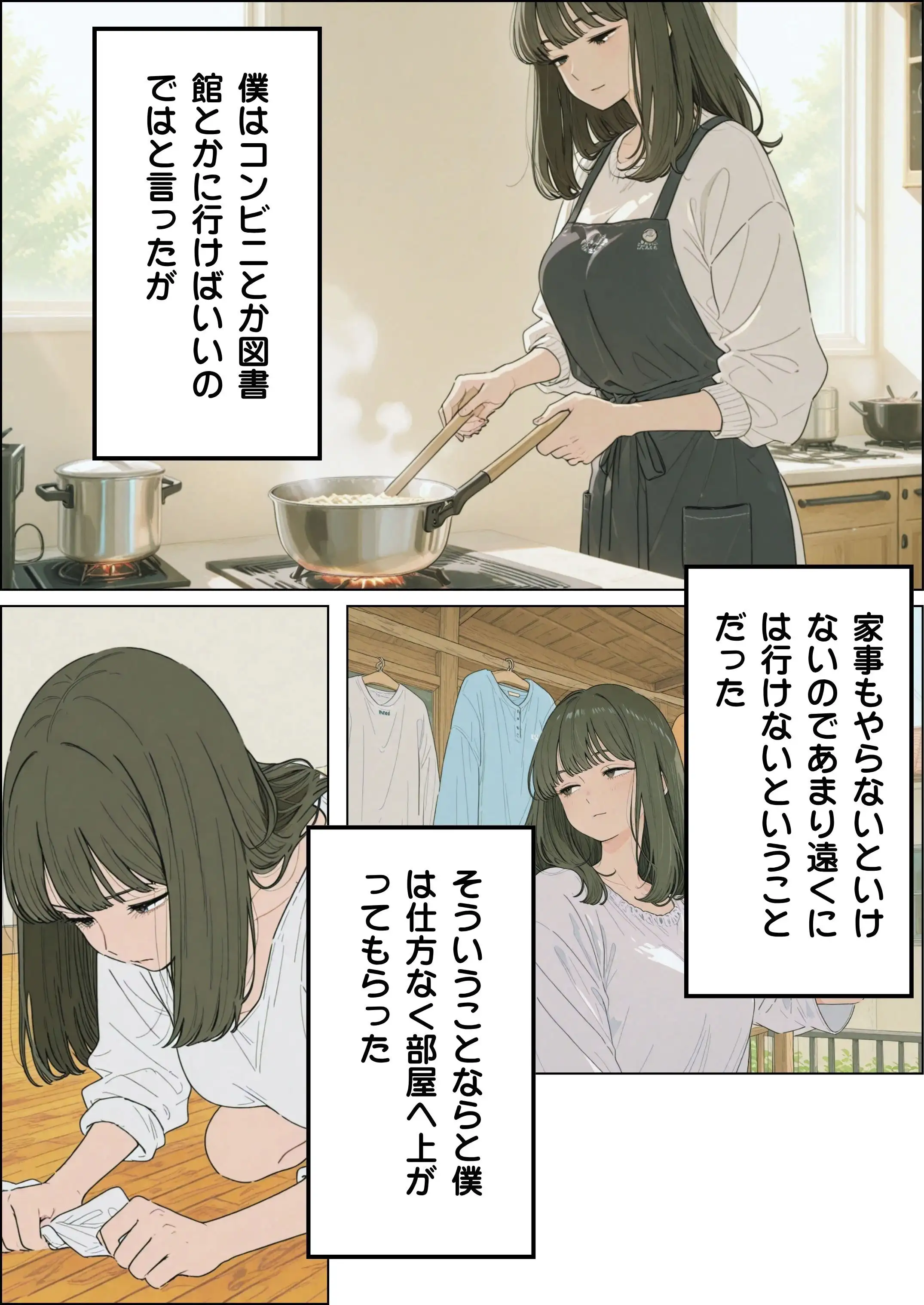 近所の人妻がエアコンが壊れたというので訪ねてきました 8ページ