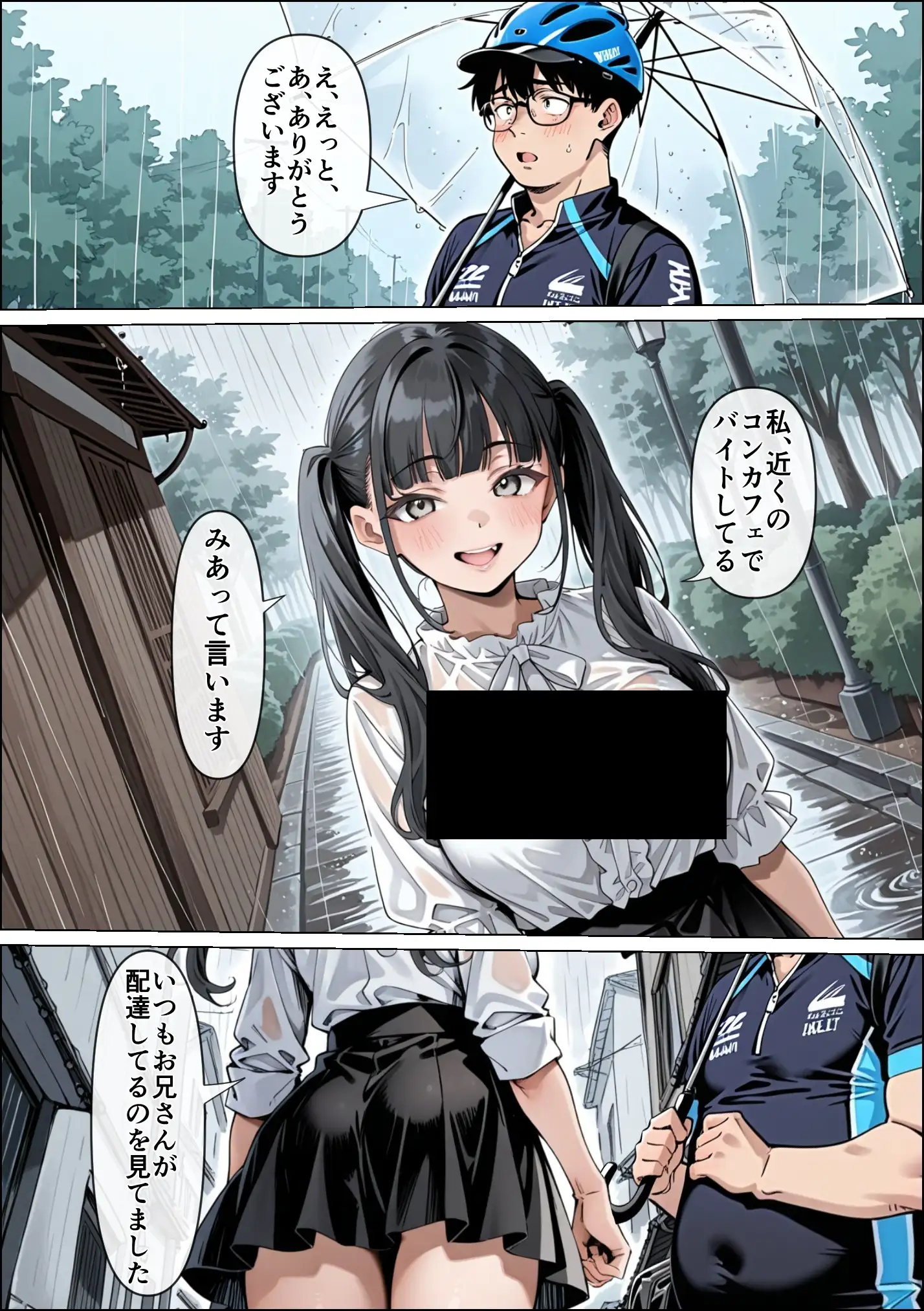 Ub●rの配達先で推しコンカフェ嬢が彼氏とヤってた話 7ページ