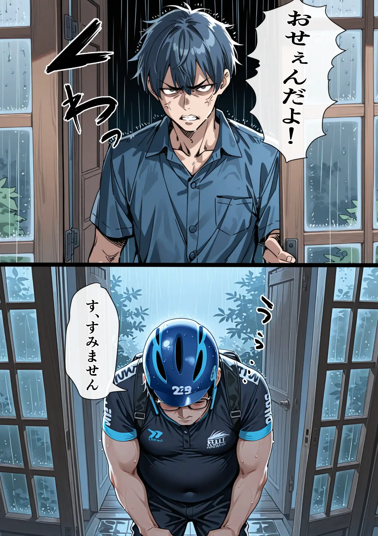 Ub●rの配達先で推しコンカフェ嬢が彼氏とヤってた話 12ページ