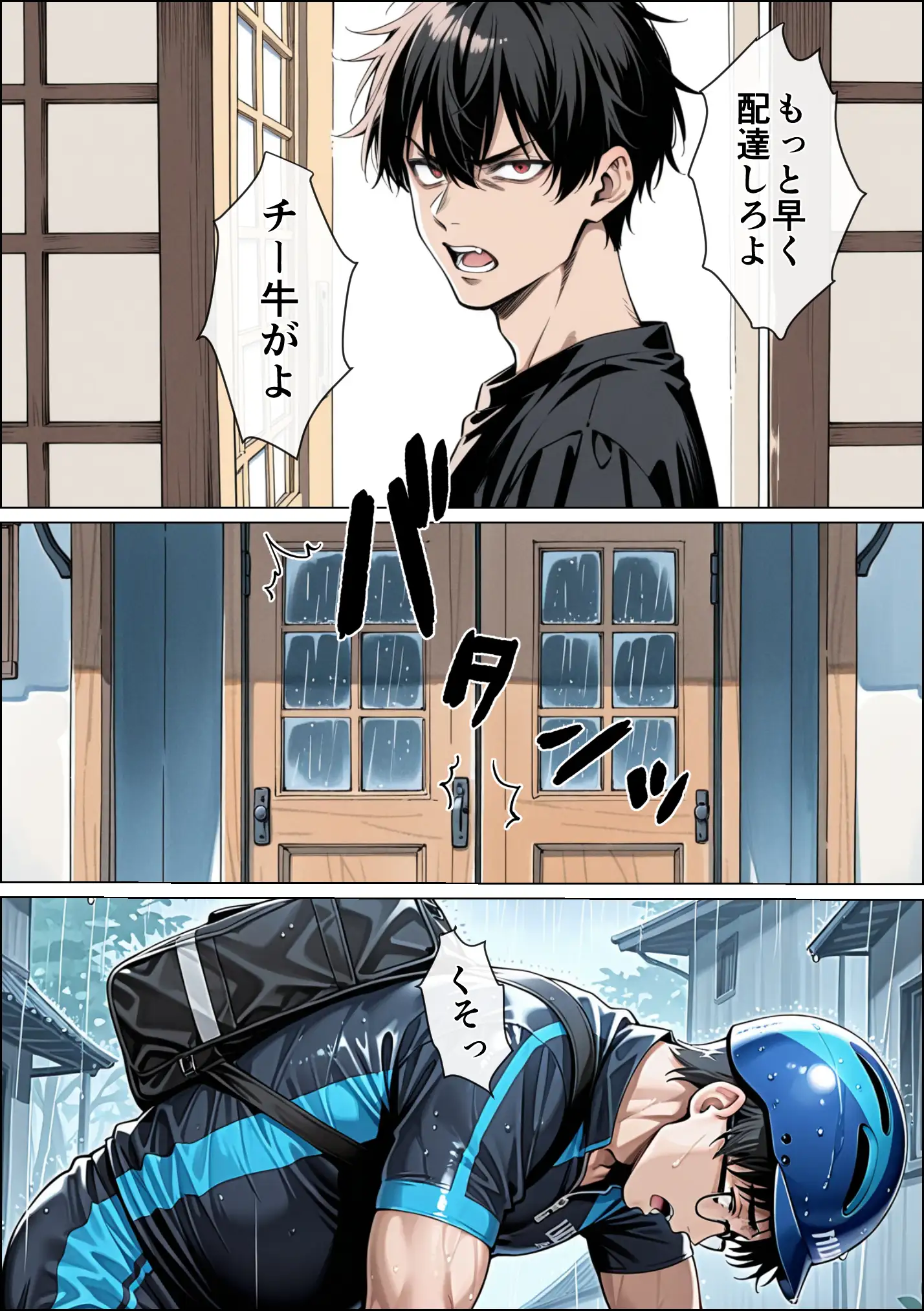 Ub●rの配達先で推しコンカフェ嬢が彼氏とヤってた話 13ページ