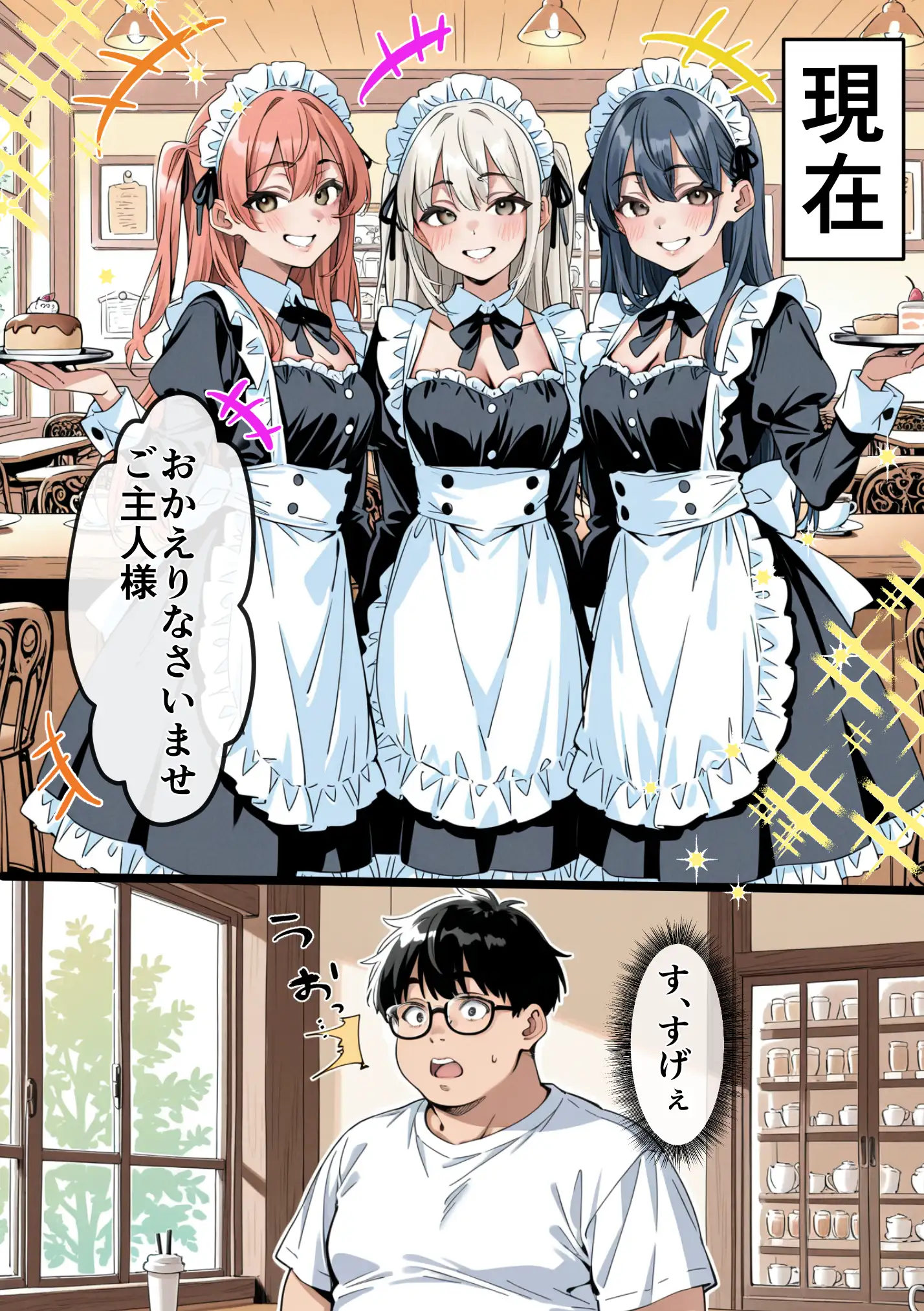 Ub●rの配達先で推しコンカフェ嬢が彼氏とヤってた話 14ページ