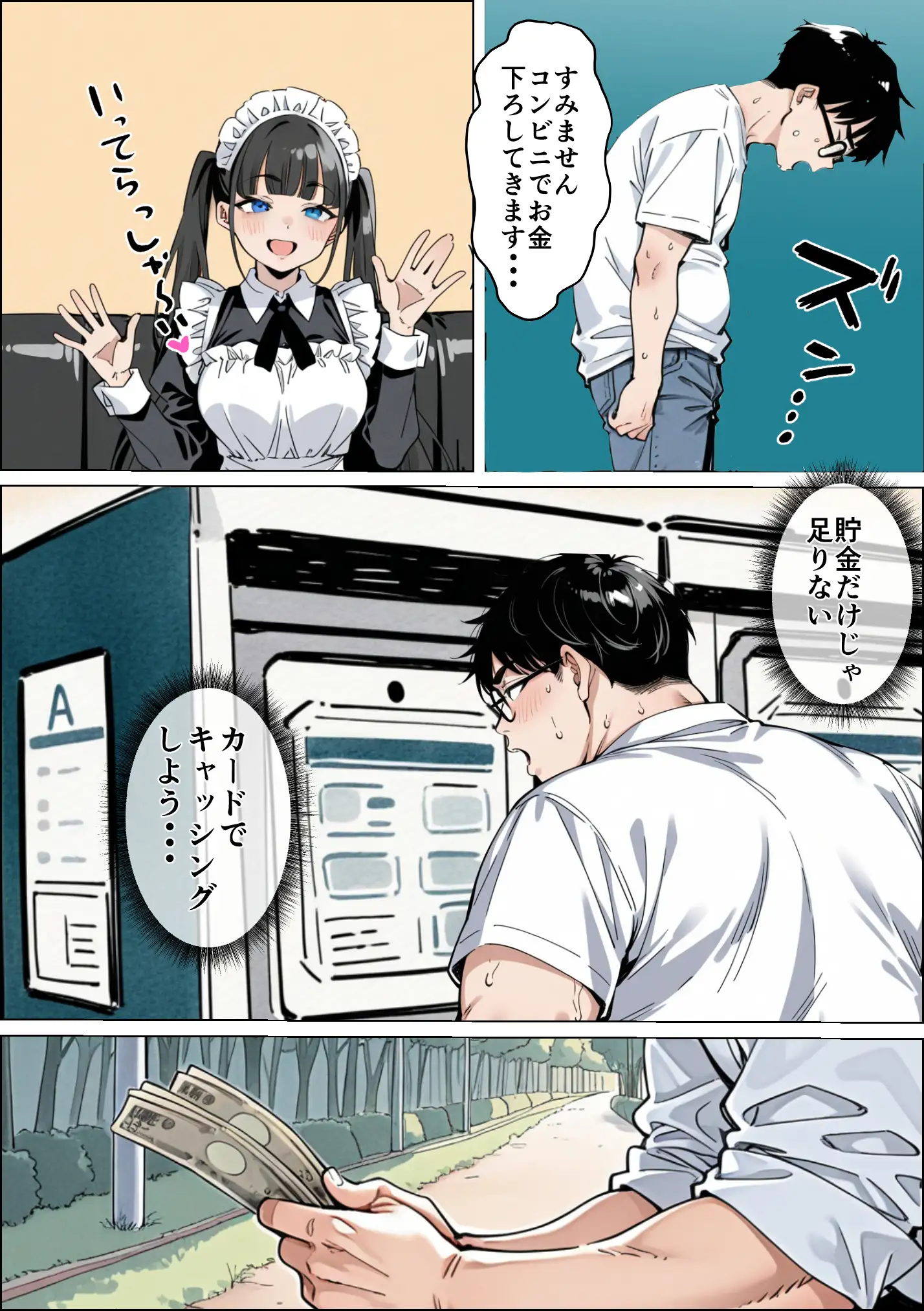 Ub●rの配達先で推しコンカフェ嬢が彼氏とヤってた話 30ページ