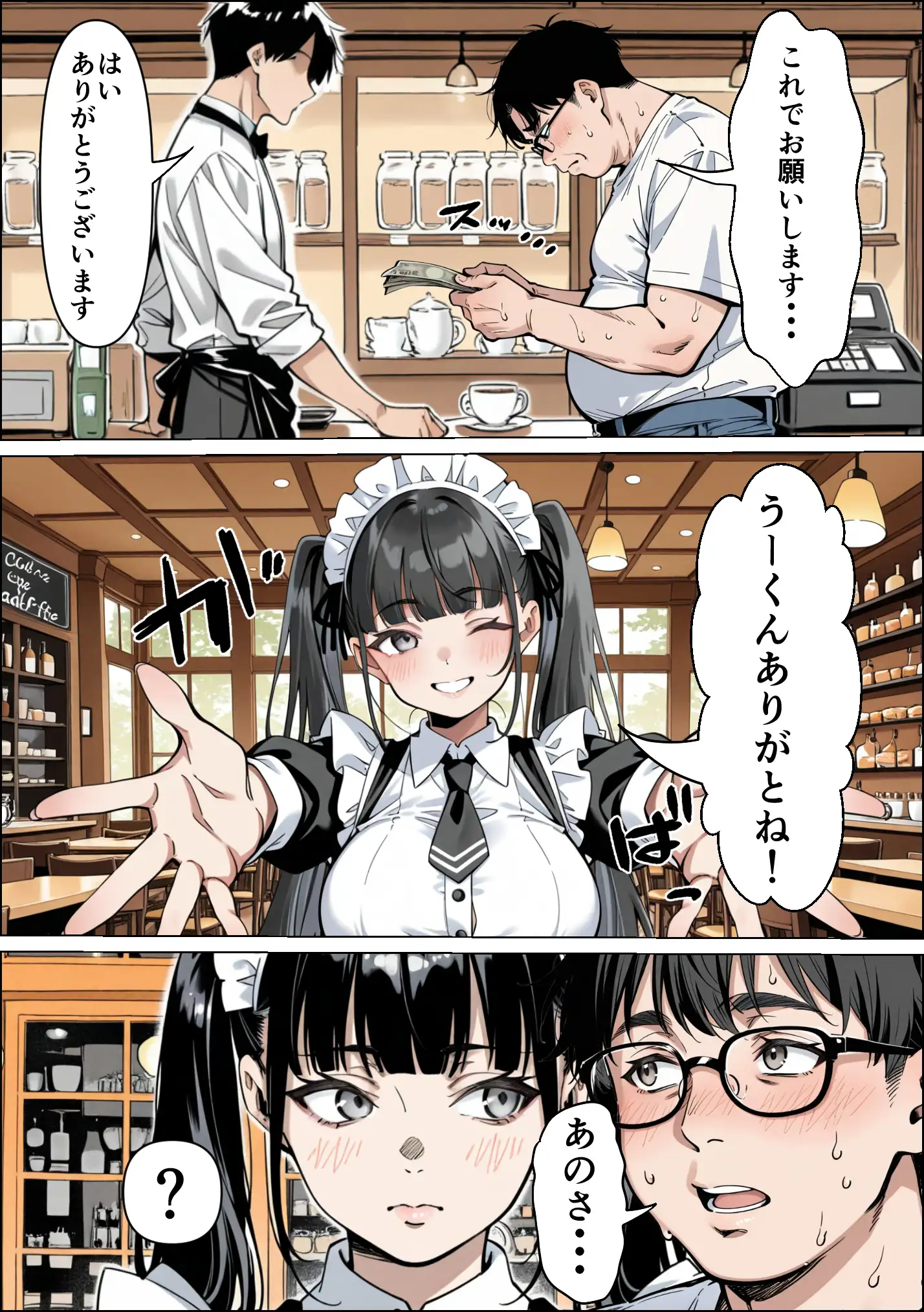 Ub●rの配達先で推しコンカフェ嬢が彼氏とヤってた話 31ページ