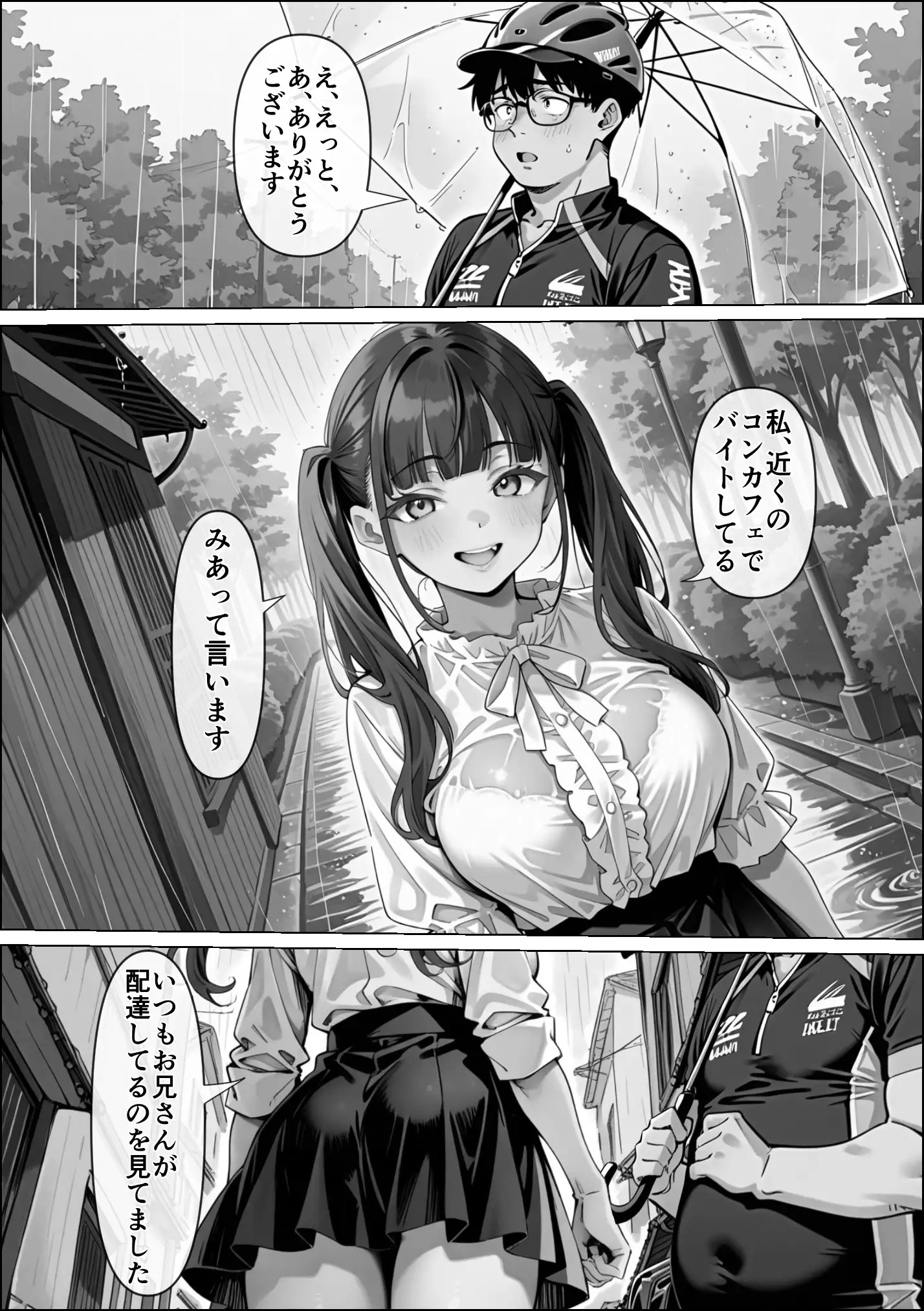 Ub●rの配達先で推しコンカフェ嬢が彼氏とヤってた話 39ページ