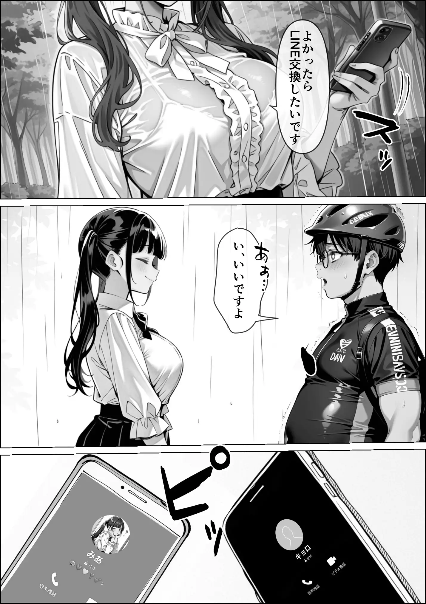 Ub●rの配達先で推しコンカフェ嬢が彼氏とヤってた話 41ページ