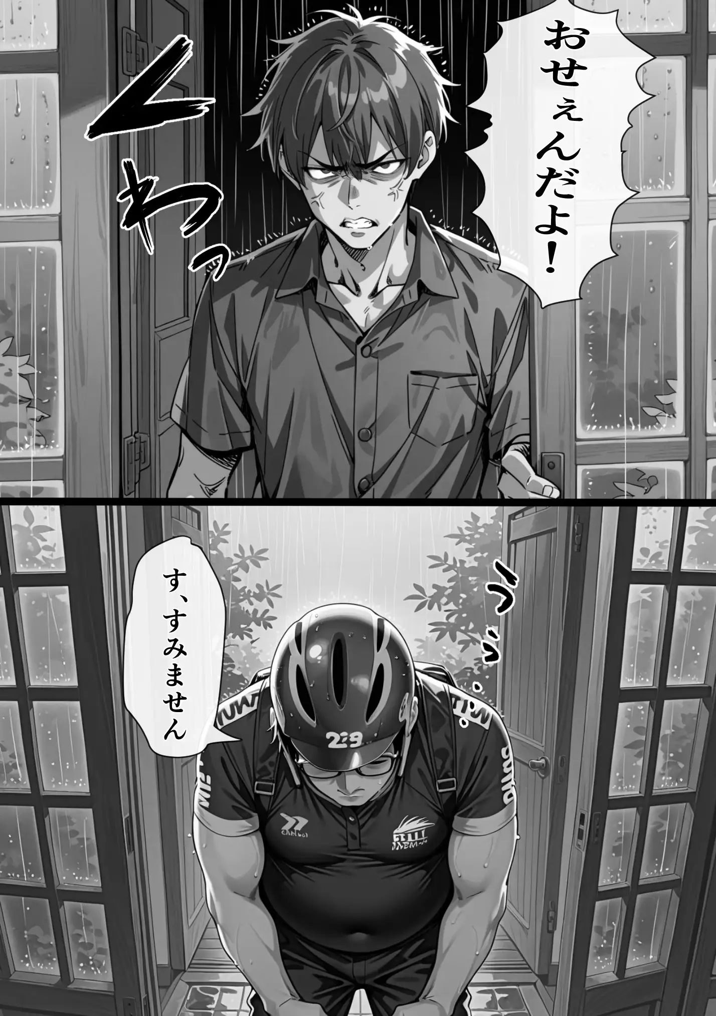 Ub●rの配達先で推しコンカフェ嬢が彼氏とヤってた話 44ページ