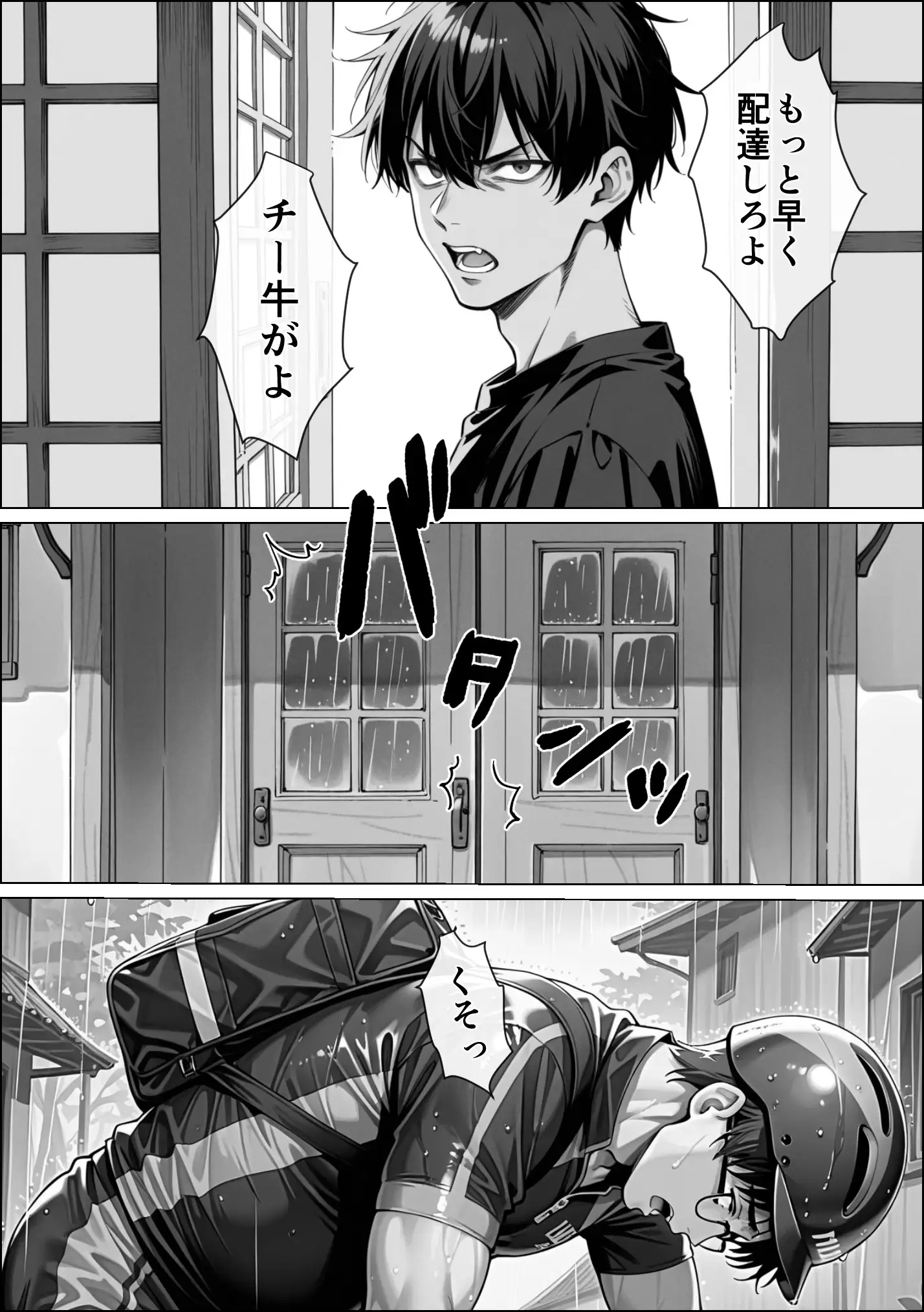 Ub●rの配達先で推しコンカフェ嬢が彼氏とヤってた話 45ページ