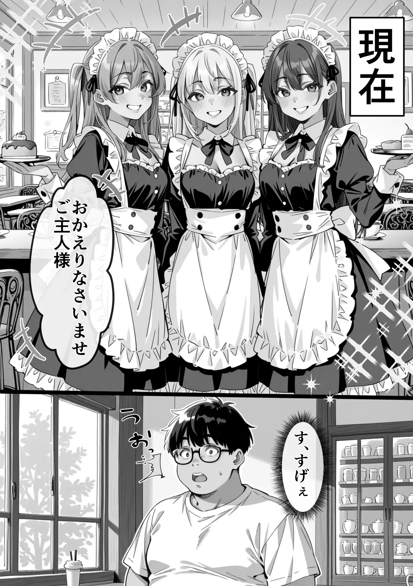 Ub●rの配達先で推しコンカフェ嬢が彼氏とヤってた話 46ページ