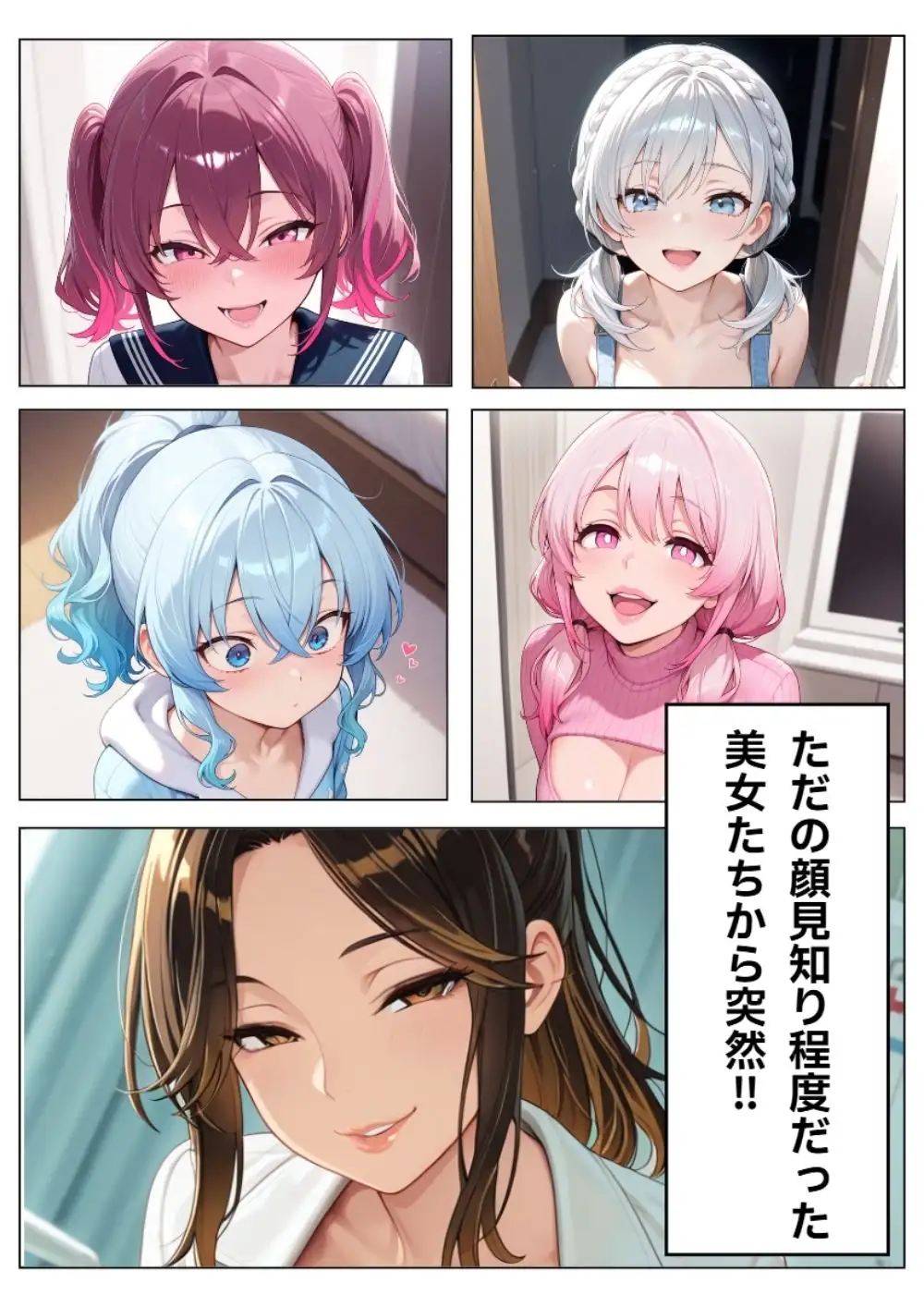 【銀髪ハーフお嬢様・雫編】突然5人の美女に迫られ、逃げられなくなった俺。 3ページ