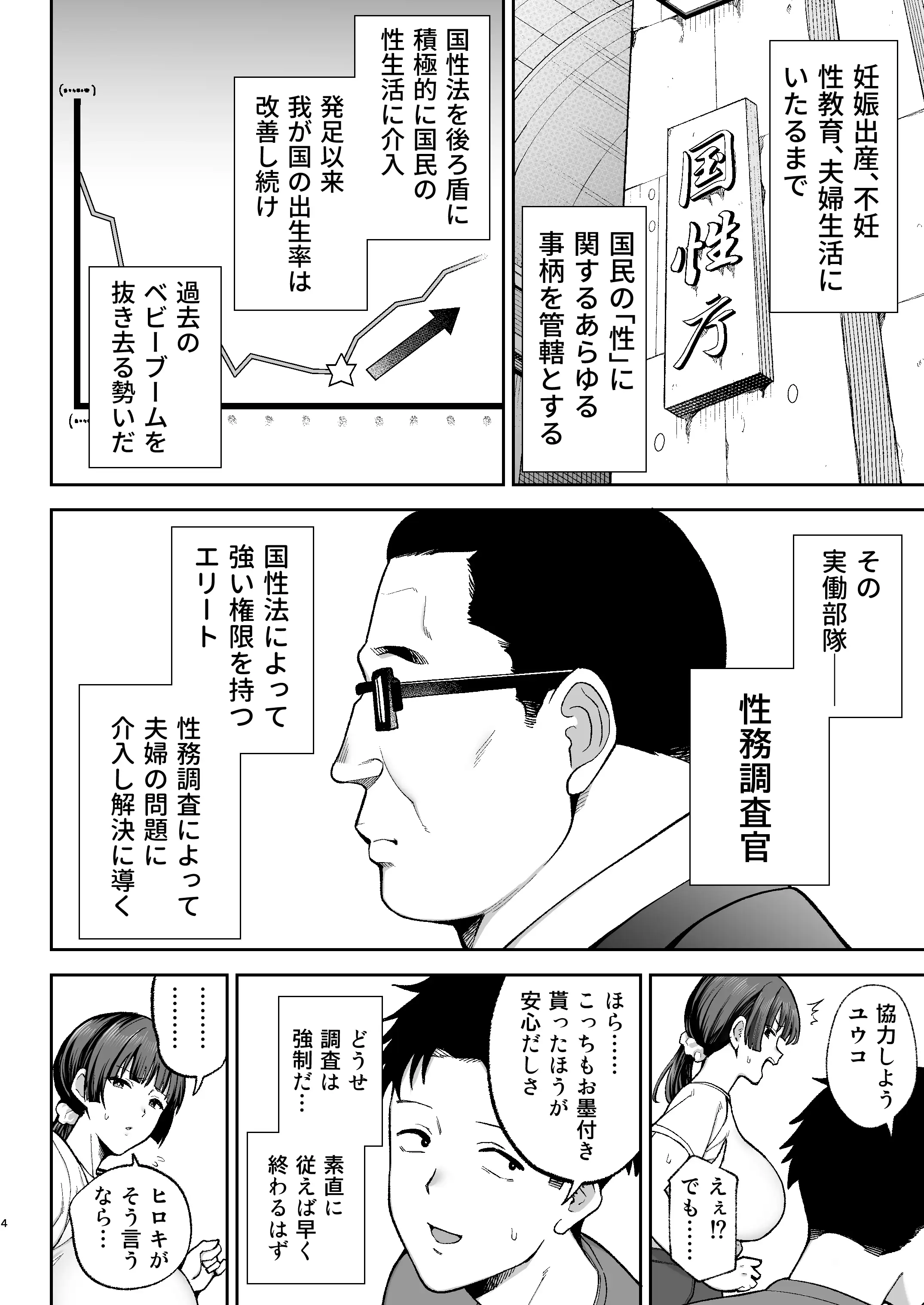 性務調査は突然に。 〜愛する妻への生ハメ調査〜 4ページ