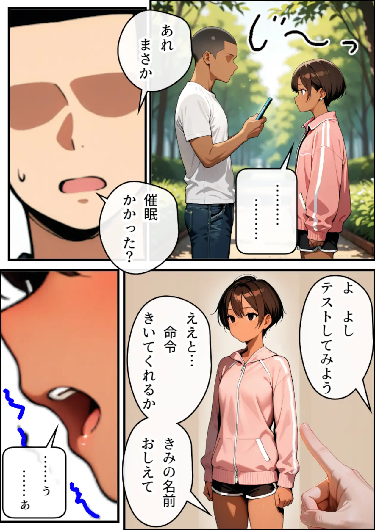 催○アプリで無抵抗にしたボーイッシュ女子大生の体を好き勝手してみる 9ページ