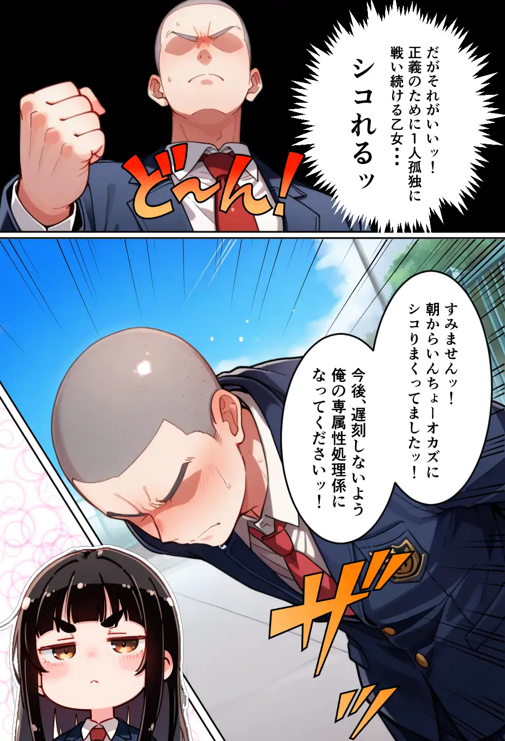 遅刻防止のため性処理係になってくれたとってもマジメなドスケベ風紀委員長 5ページ