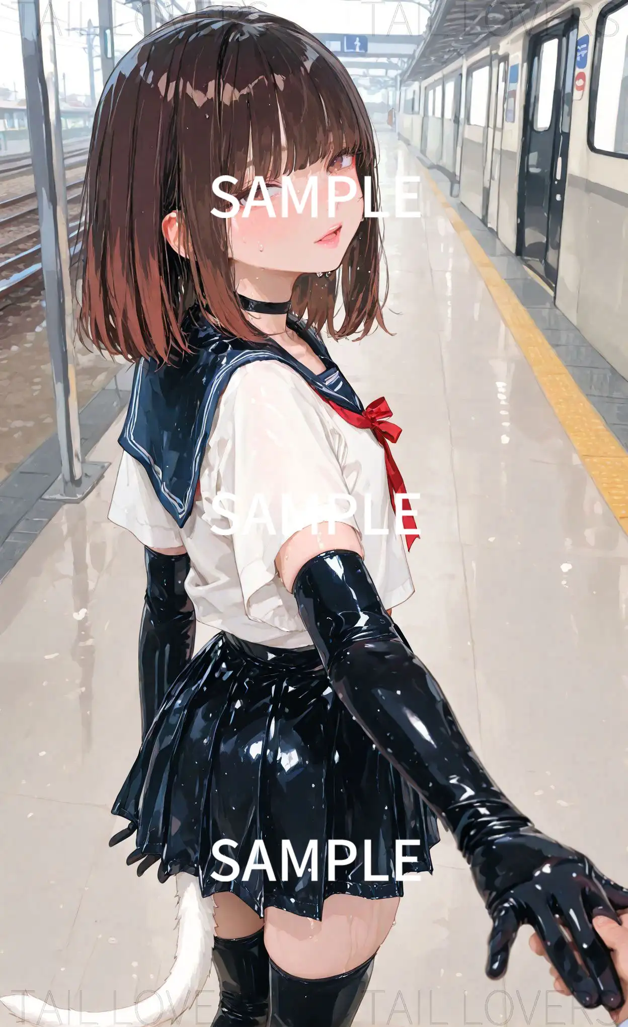 アナルしか使ってもらえないJK【413枚＋小説】｜ Anal Tail Girl 3ページ